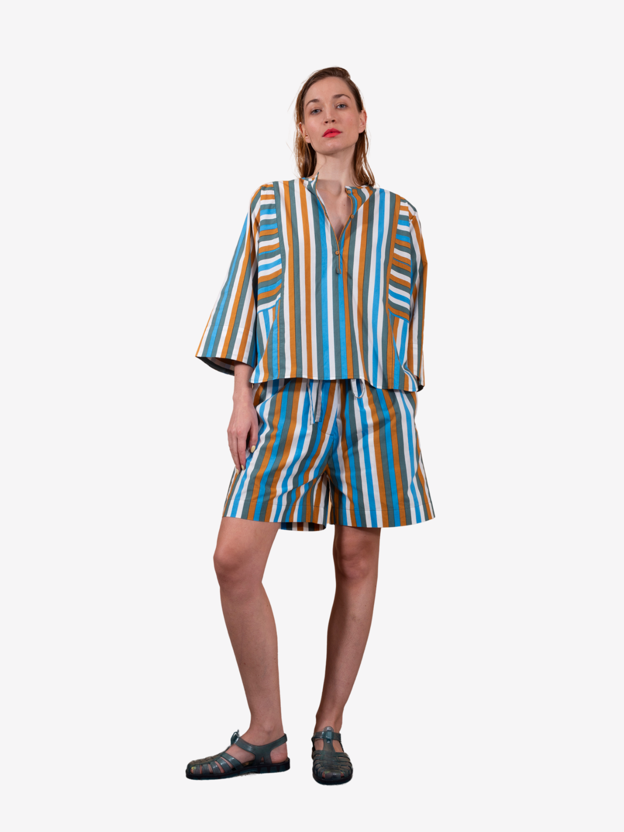 VANI striped shorts