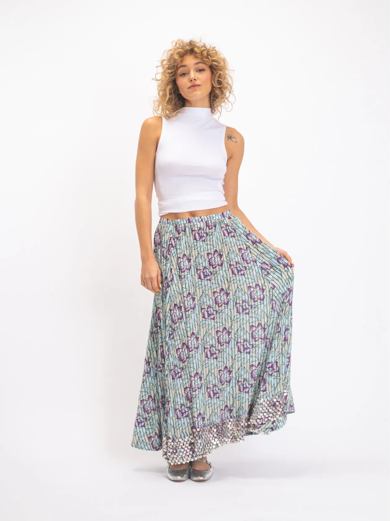 V DE VINSTER BHUMI BLEUE JUPE