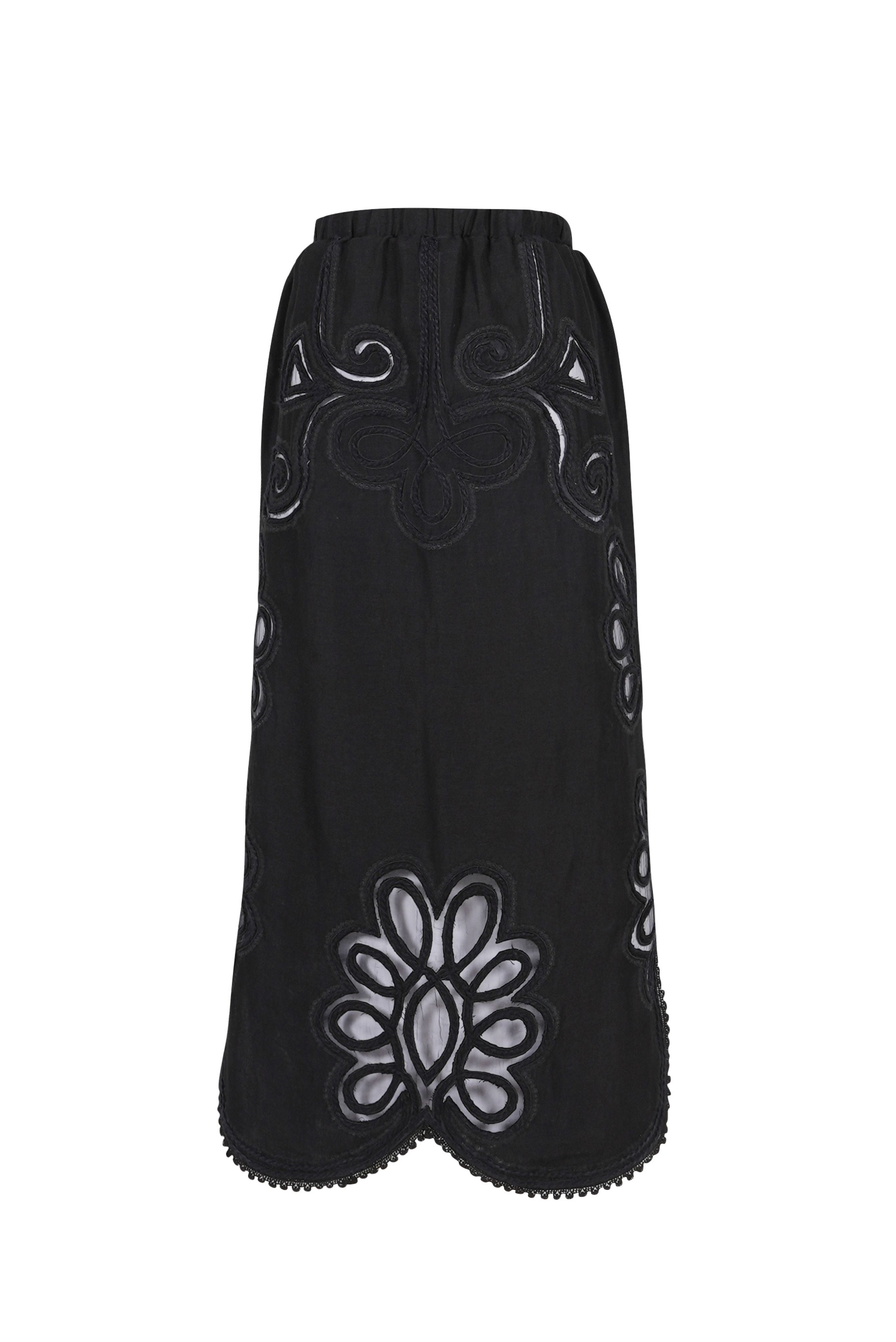 CARE black lace skirt