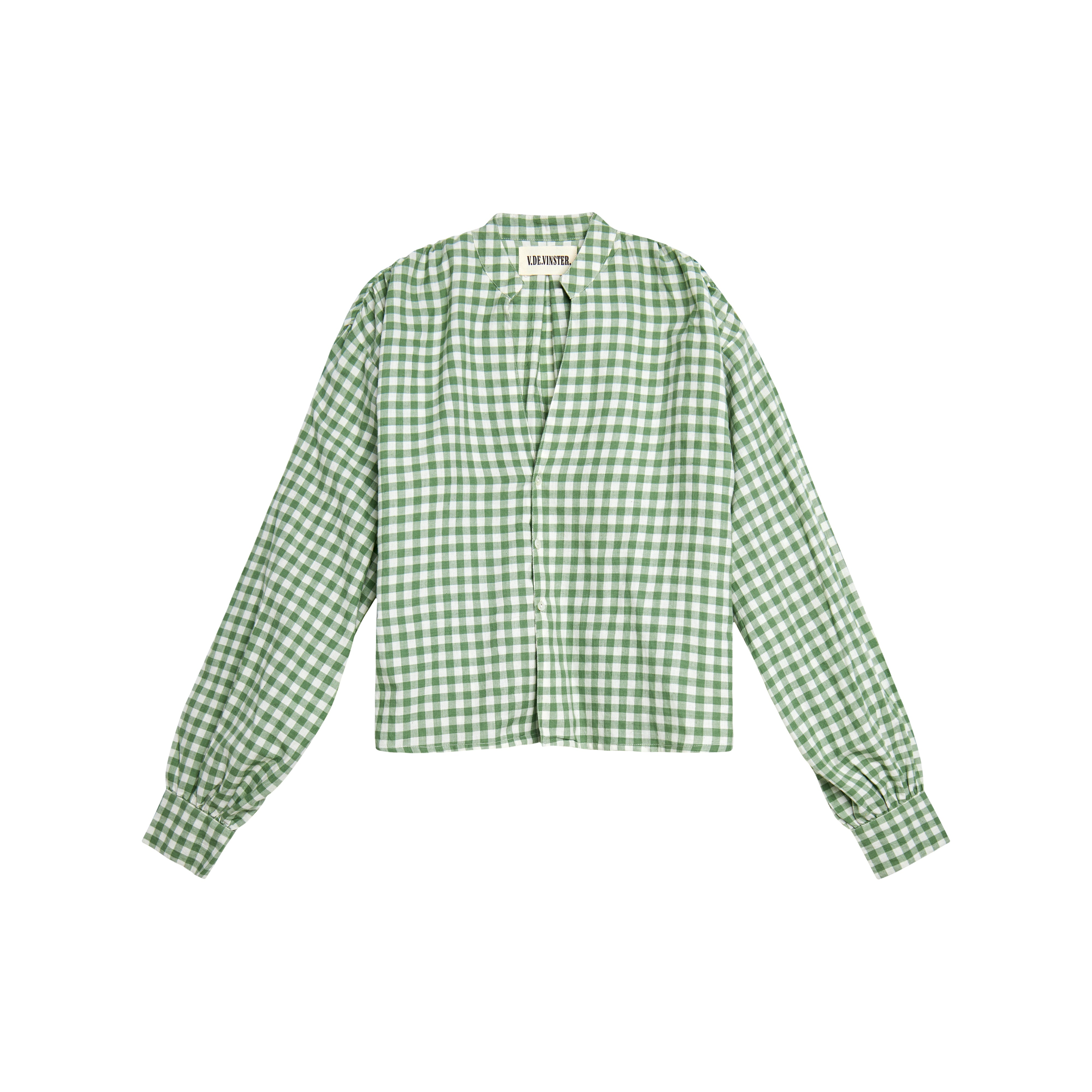 Chemise vichy vert Khadi