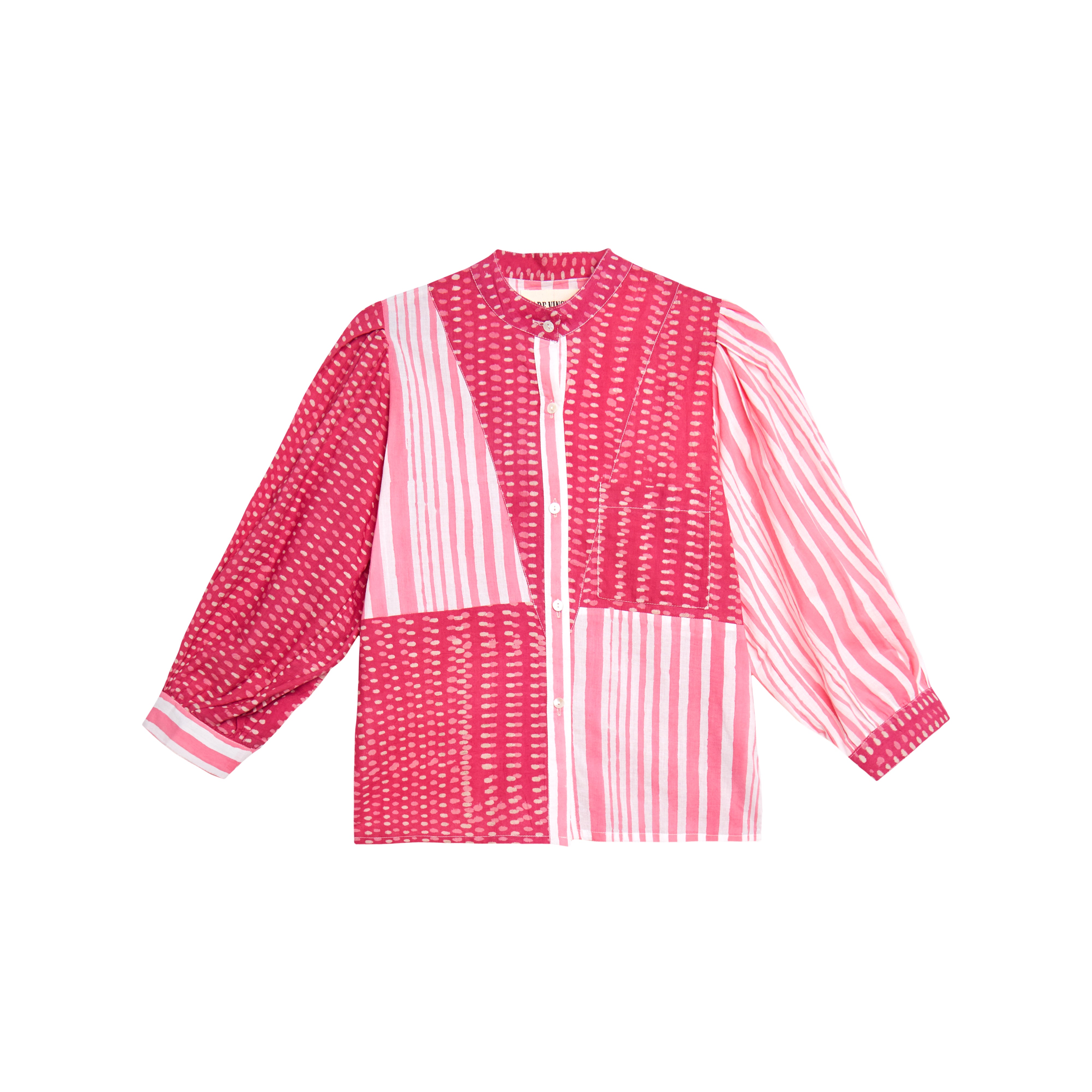 Chemise à rayures roses Shiva