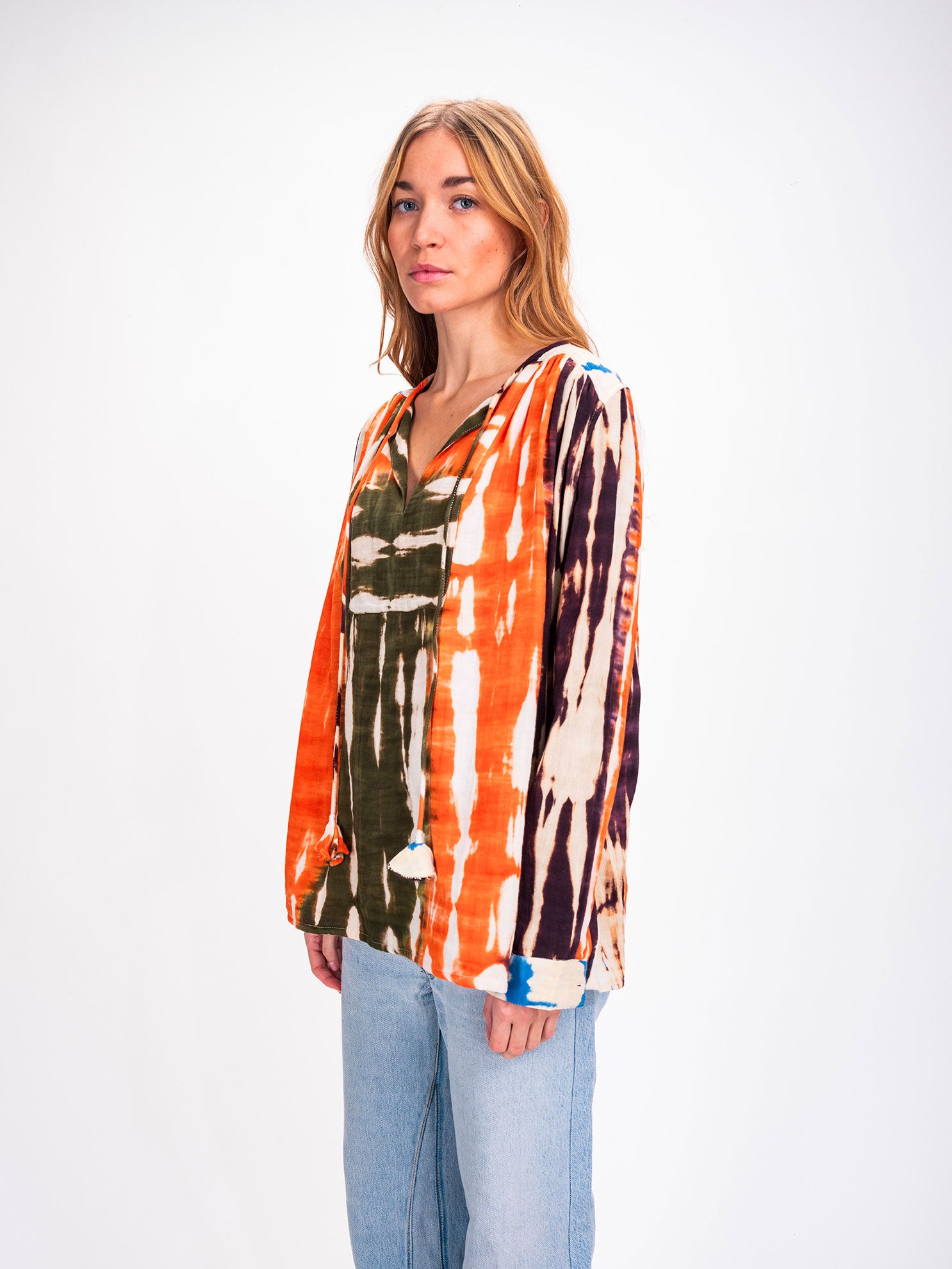 Blouse orange Tie and Dye