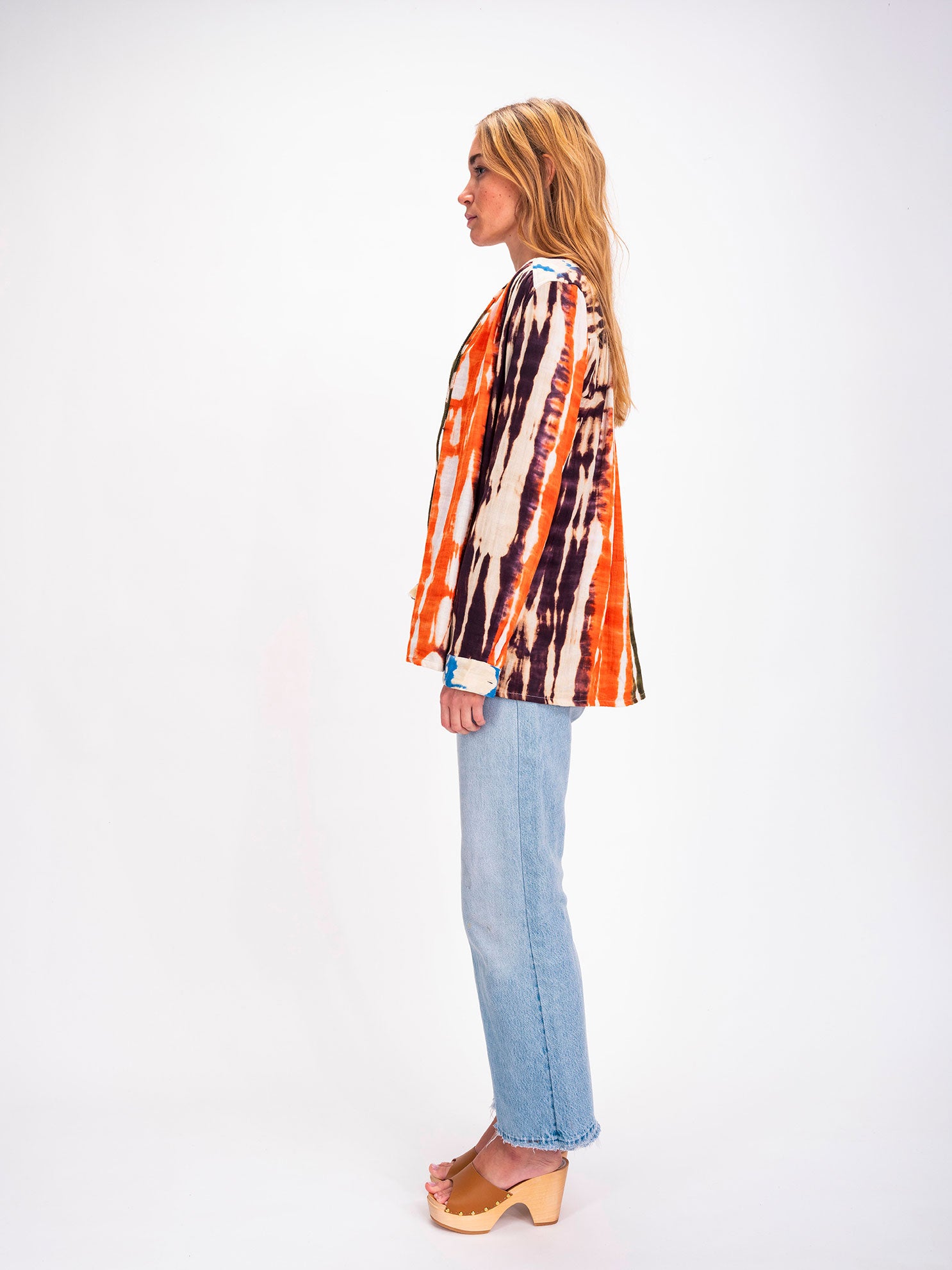 Blouse orange Tie and Dye