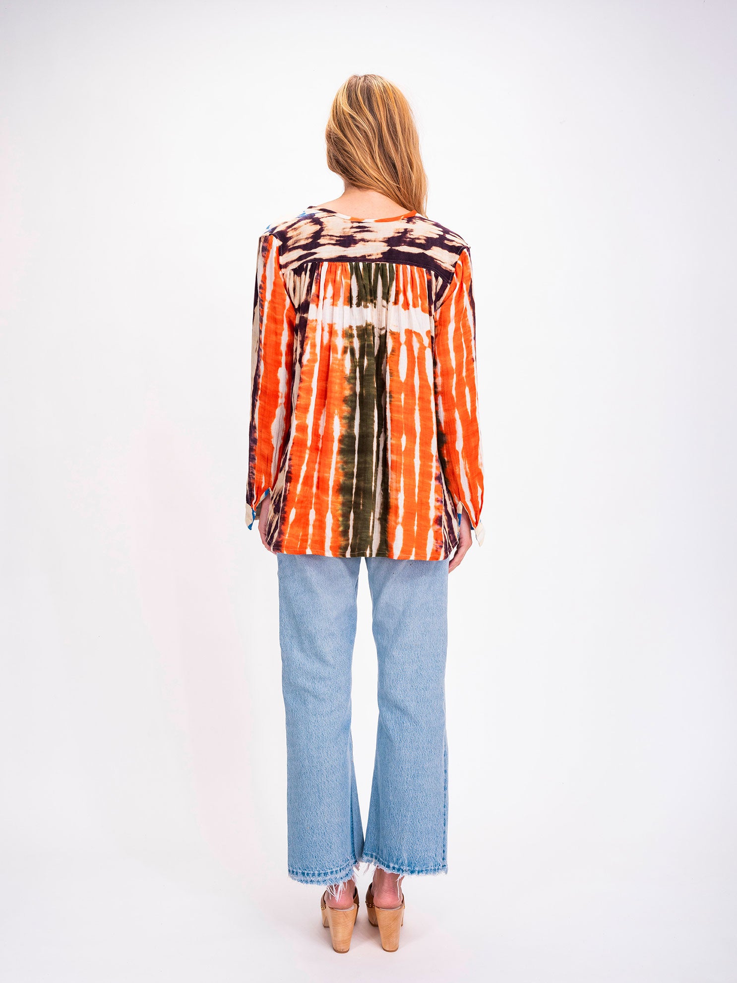 Blouse orange Tie and Dye