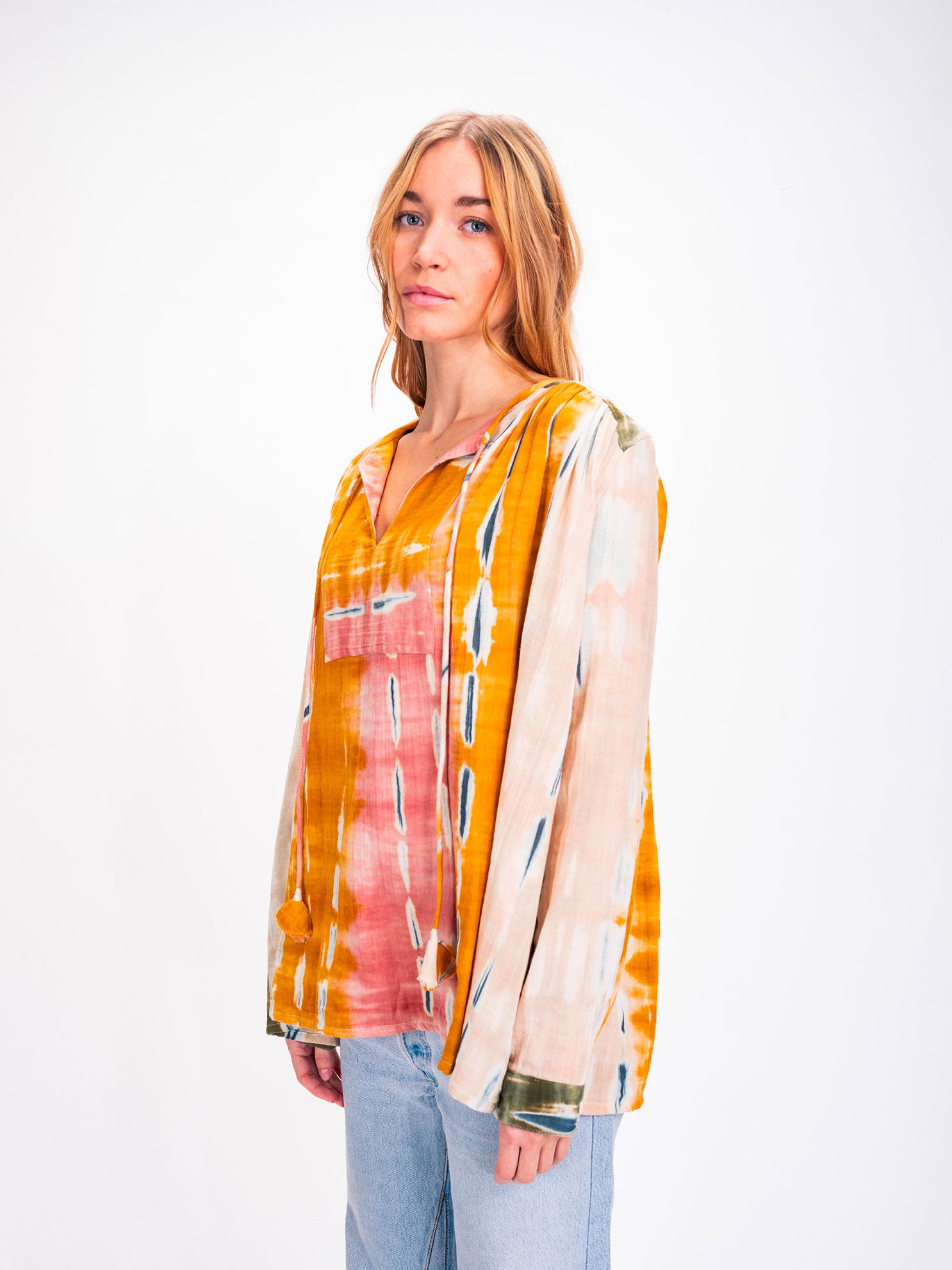 Blouse rose Tie and Dye