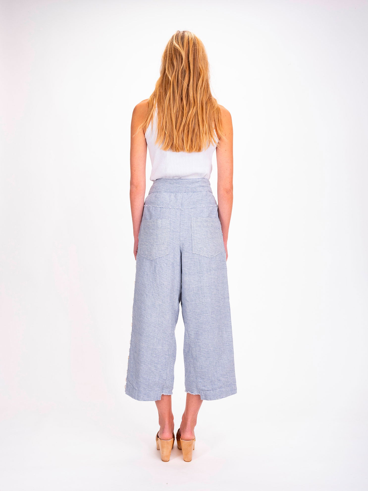 Pantalon bleu ciel Cauris