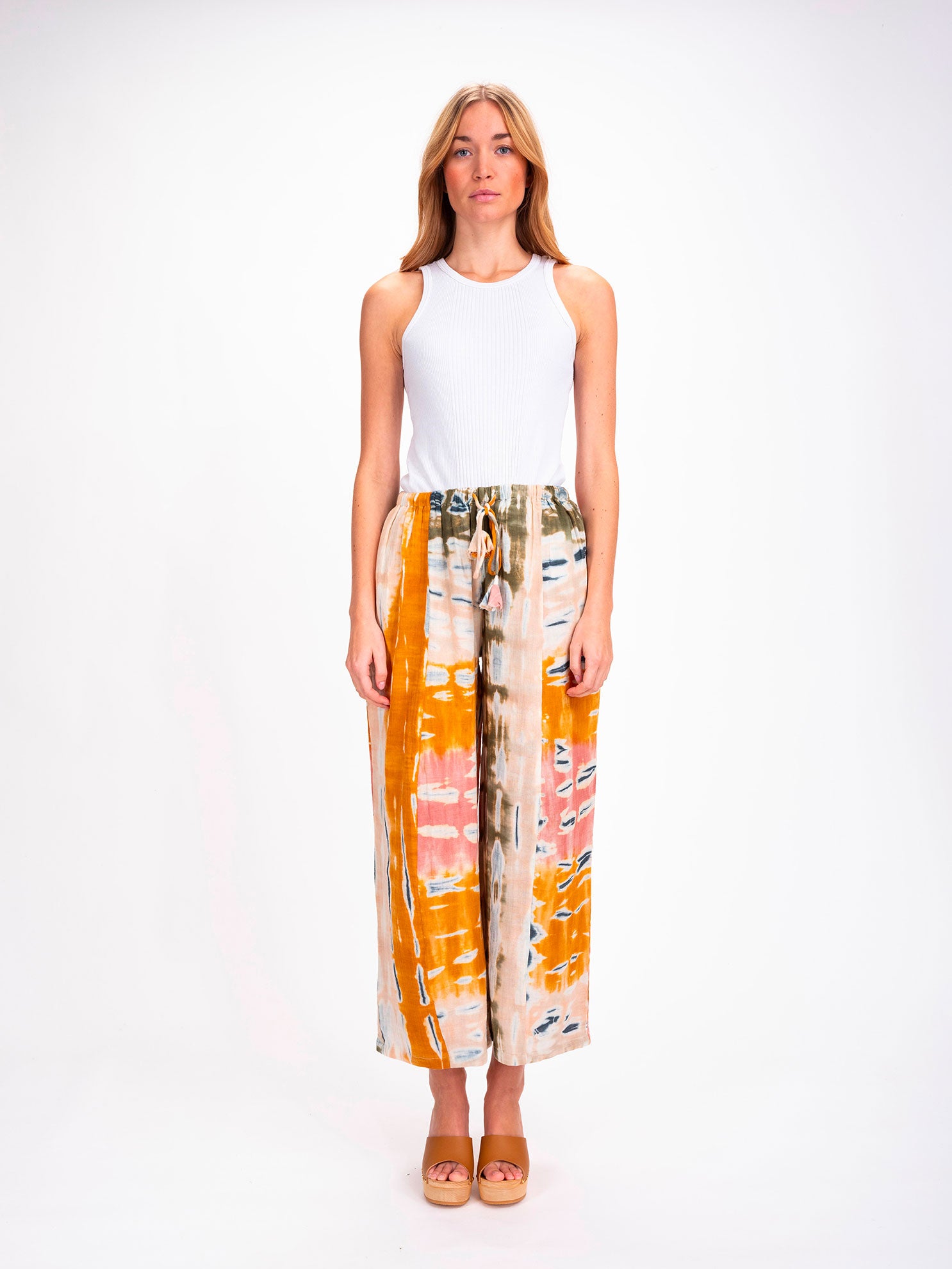 Pantalon rose Tie and Dye