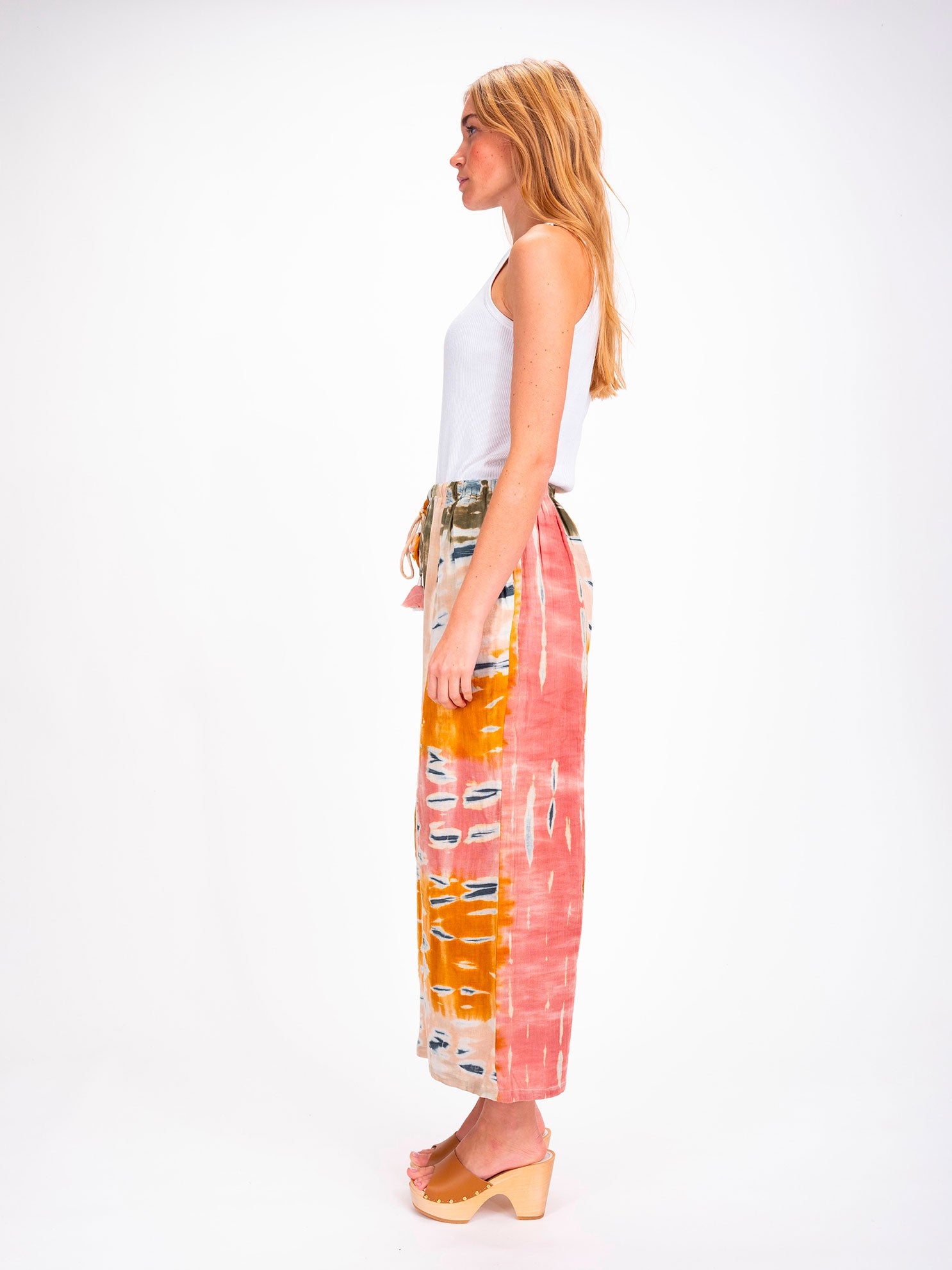 Pantalon rose Tie and Dye