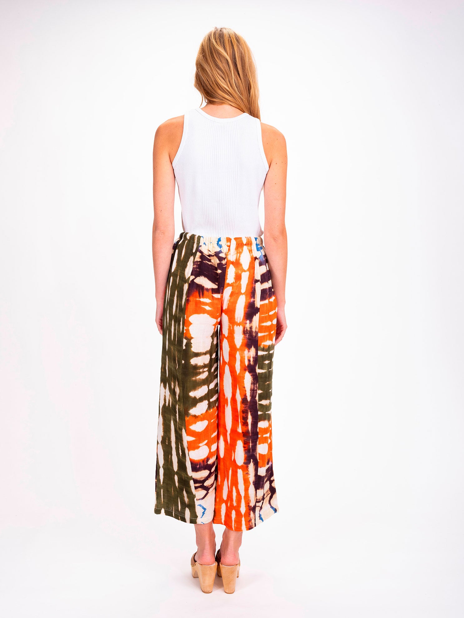 Pantalon orange Tie and Dye