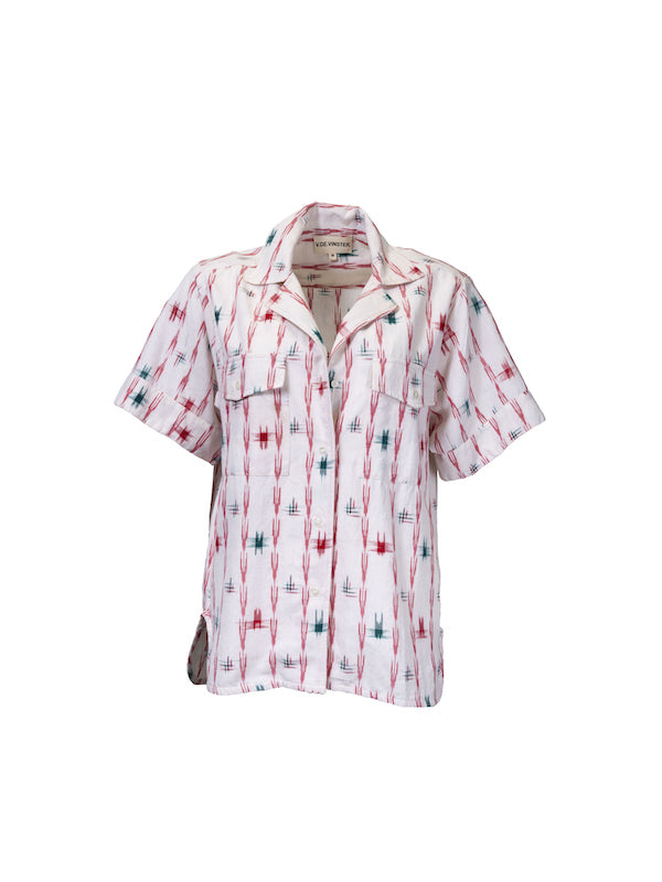 Ganesh Cross Print Short Sleeve Shirt