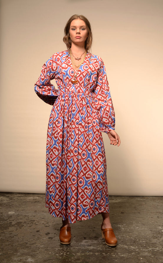 Ikat print dress