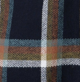Black Fringed Tartan Trousers