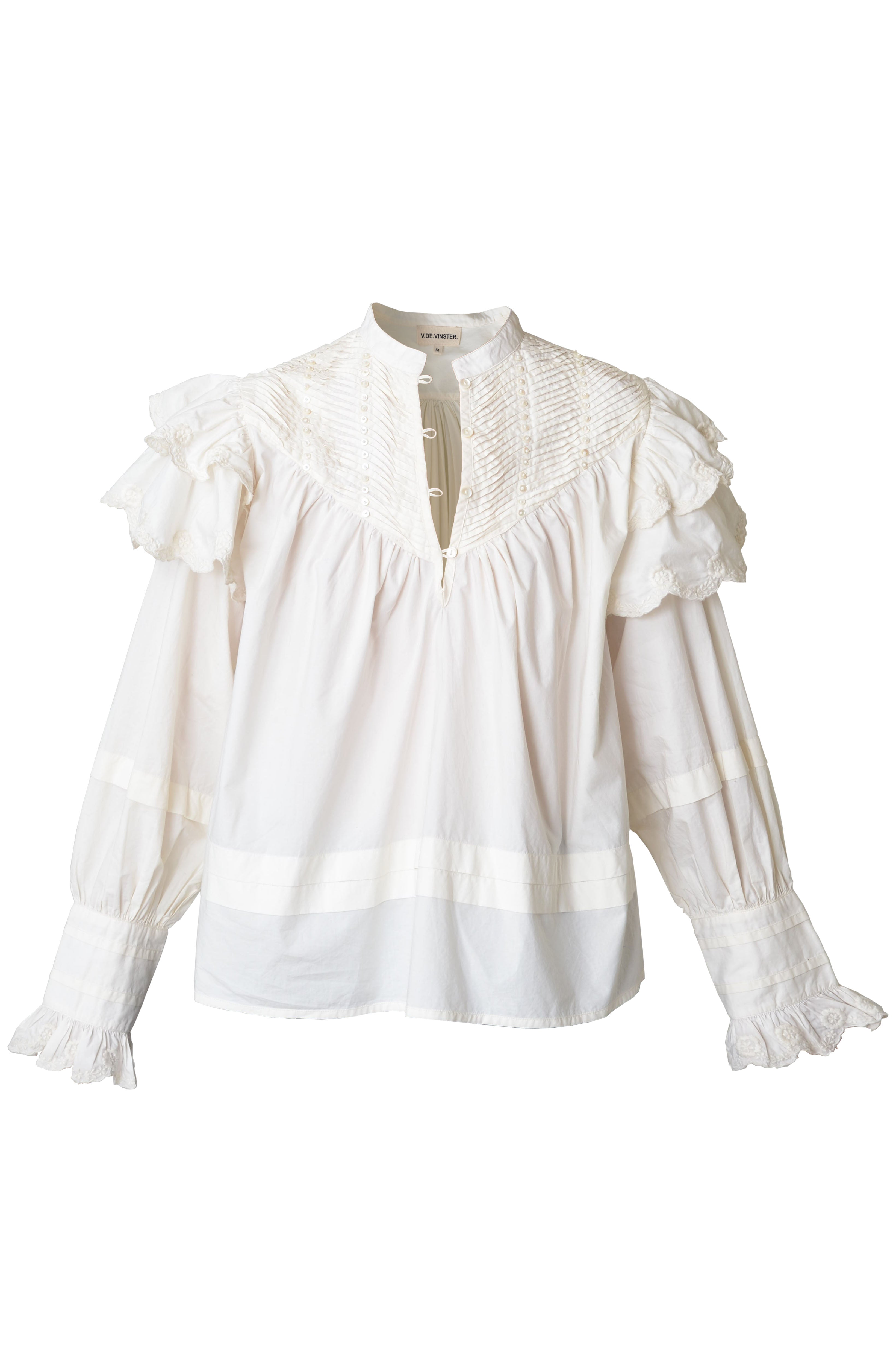 Blouse à volants blanche bohème Chloé