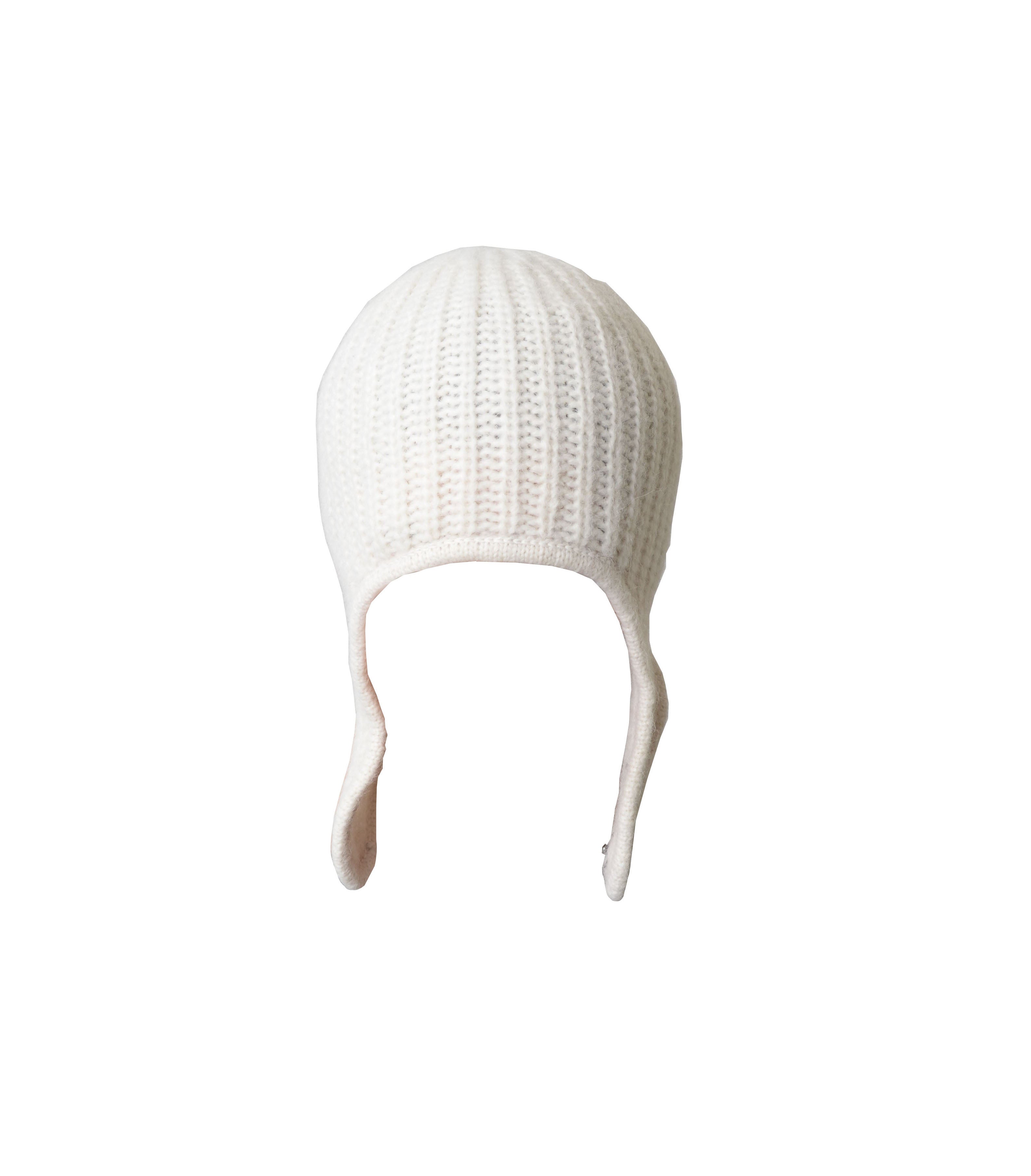 Bonnet en alpaca blanc