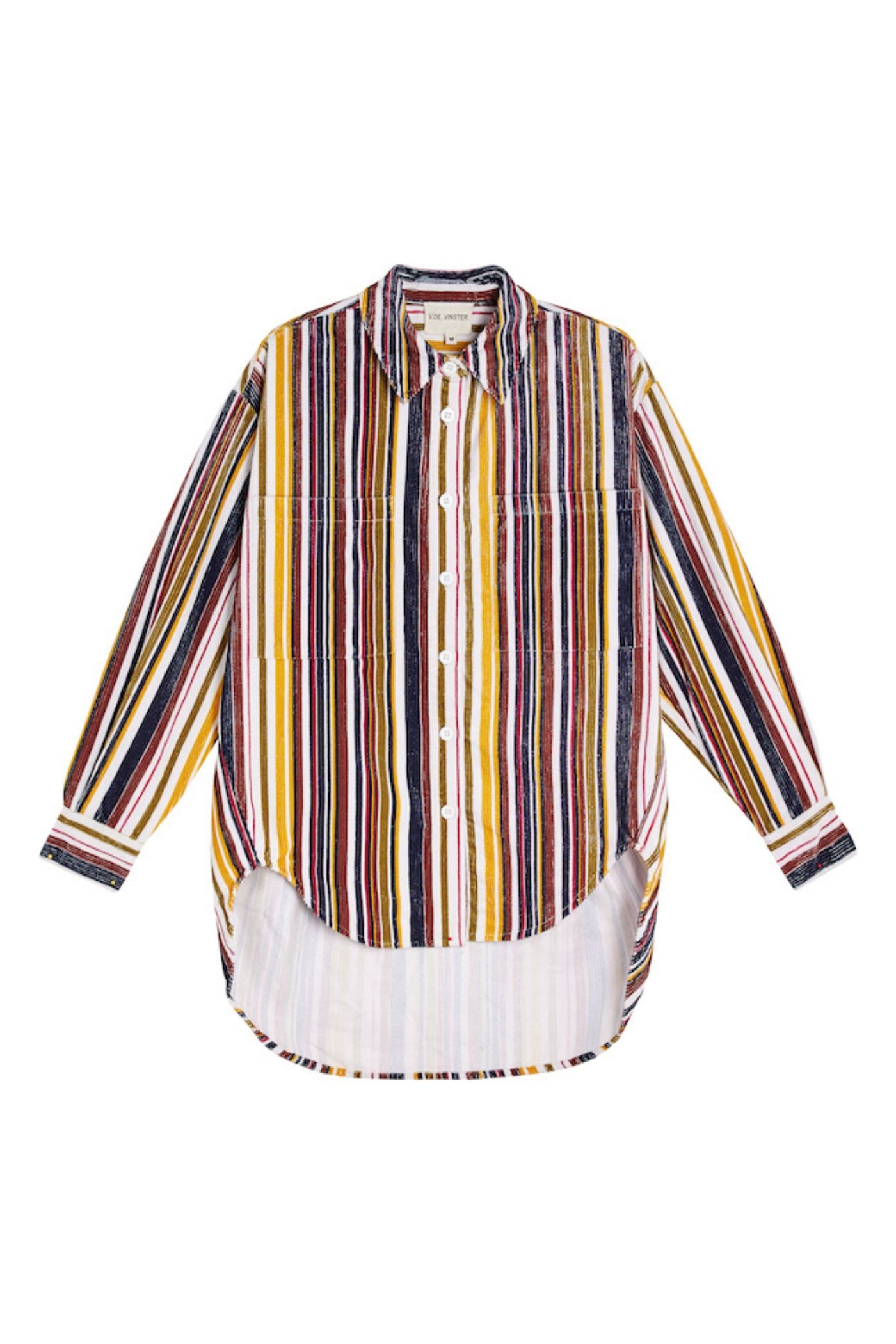 Corduroy striped corduroy overshirt