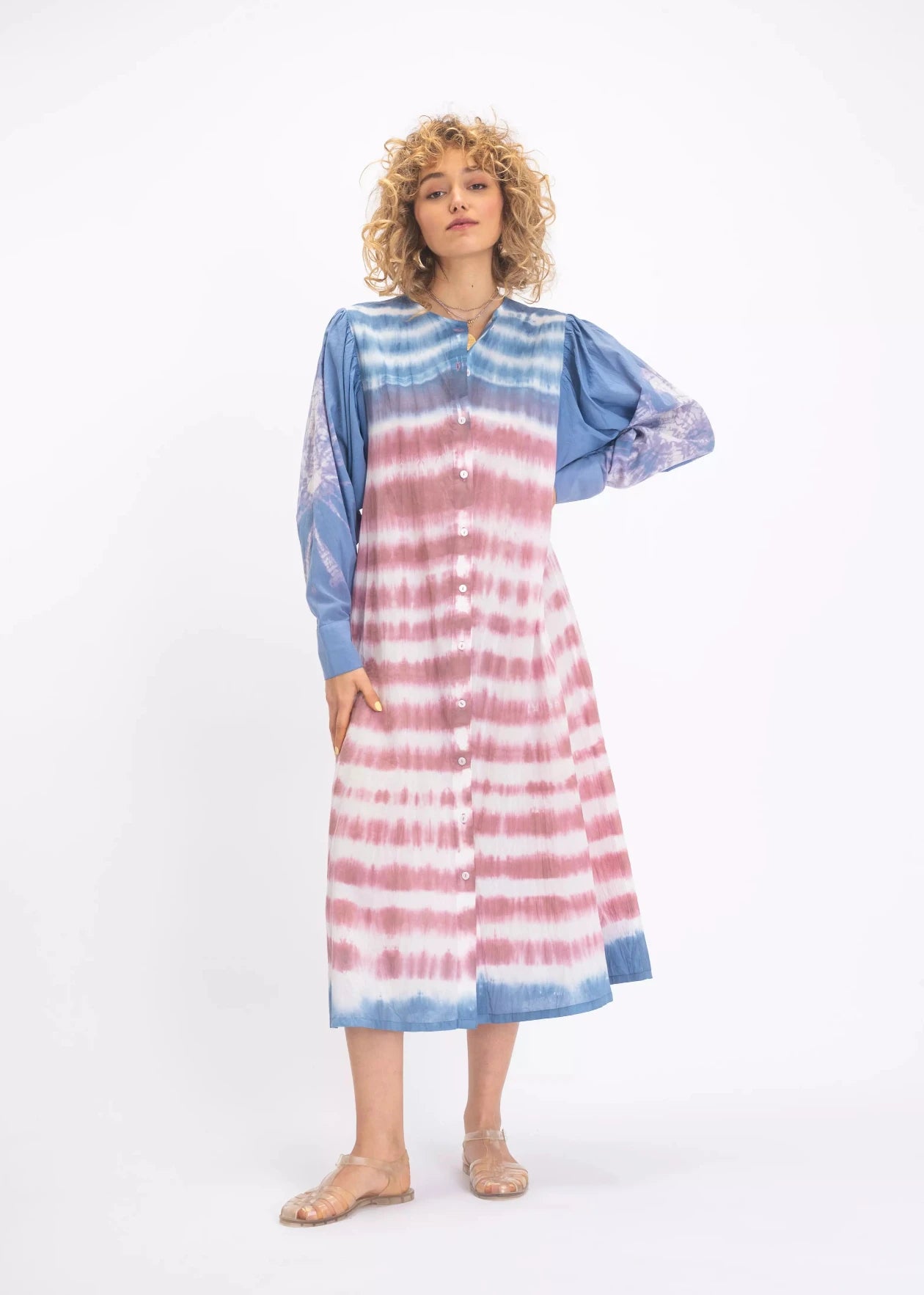 robe tie and dye v de vinster bleue