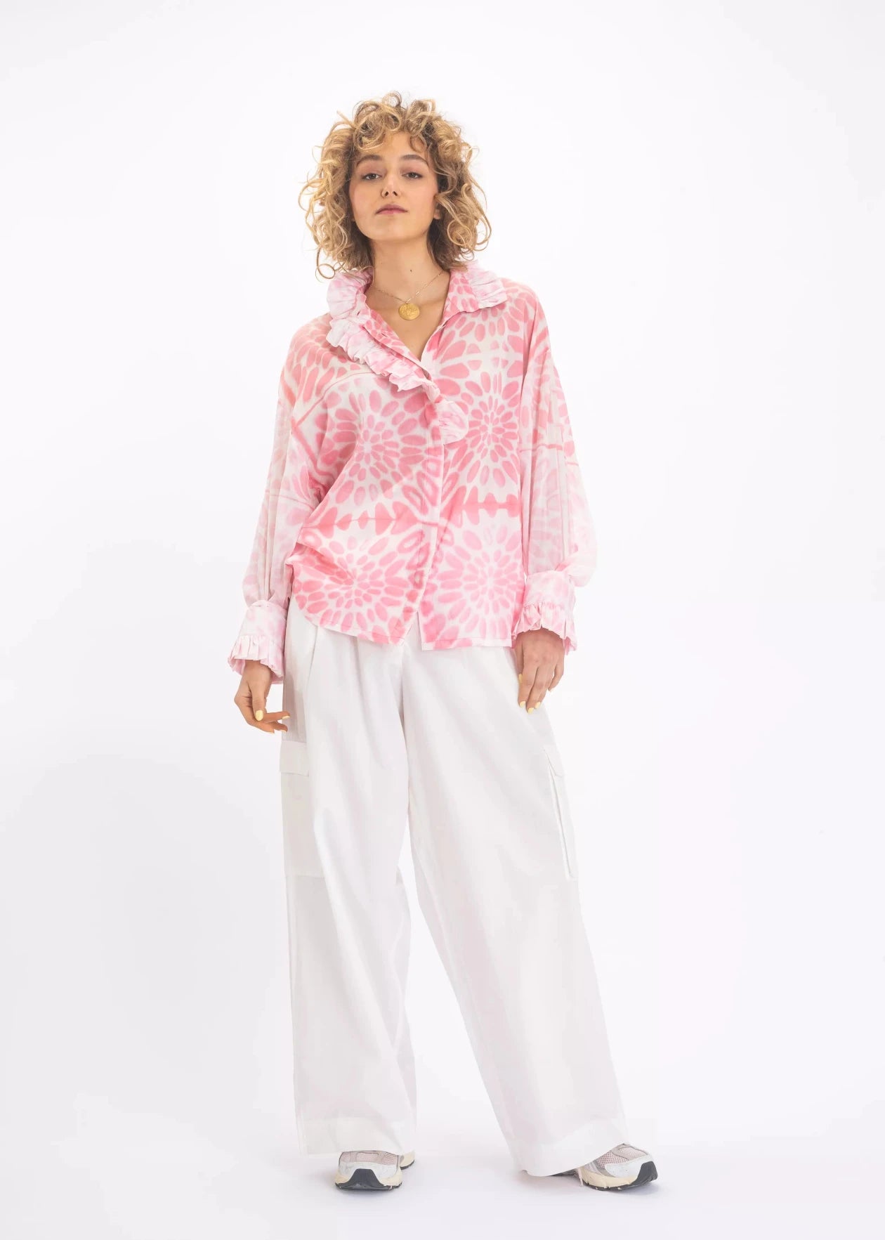 chemise shakti rose voile de coton