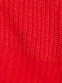 Bonnet en alpaca rouge