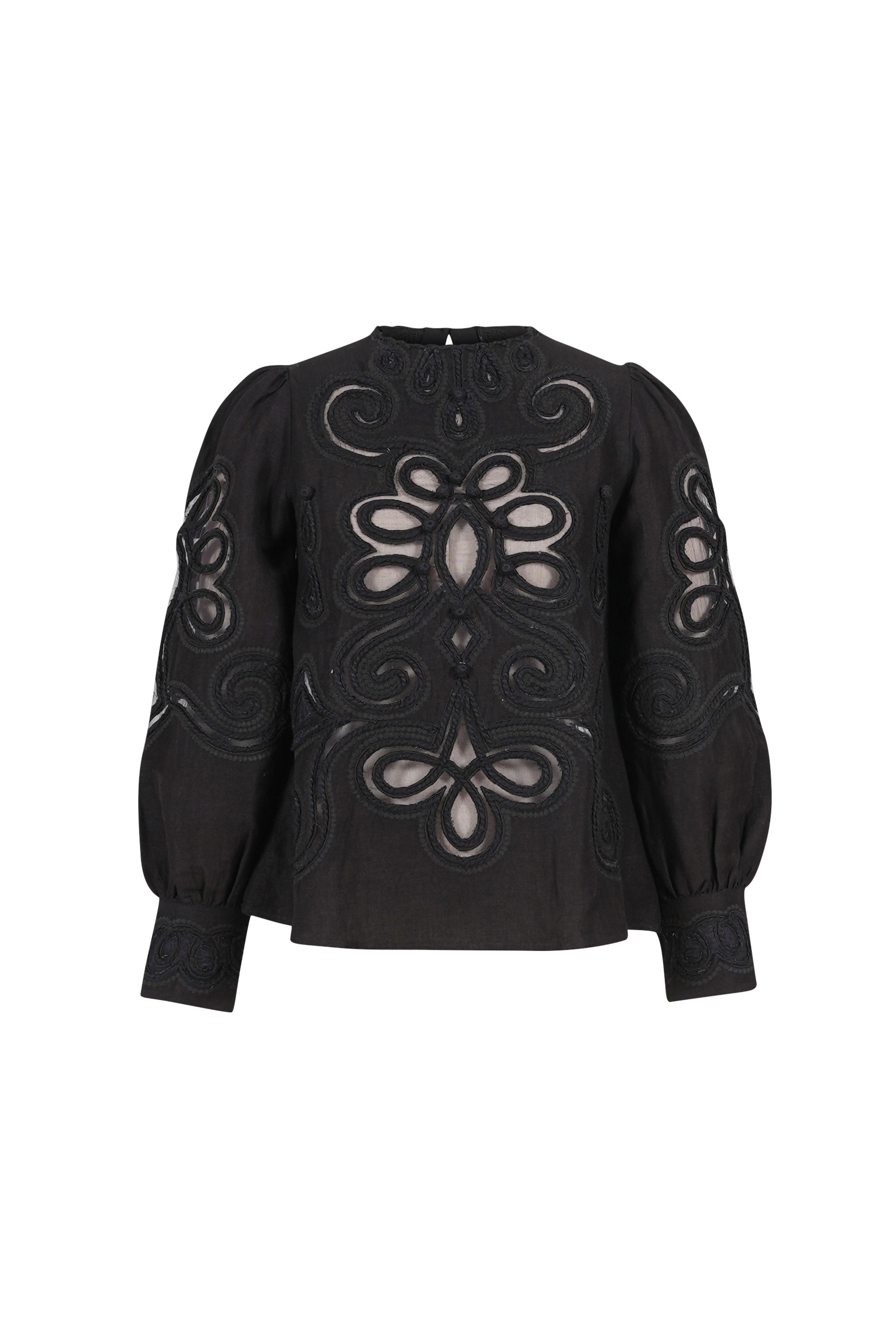 CARE black lace blouse