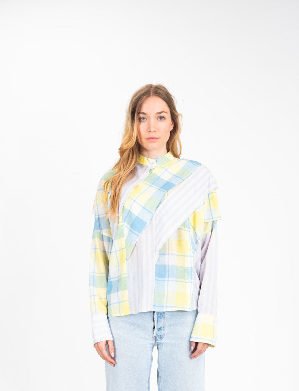 Nehru Multicolor Wide Stripe Shirt