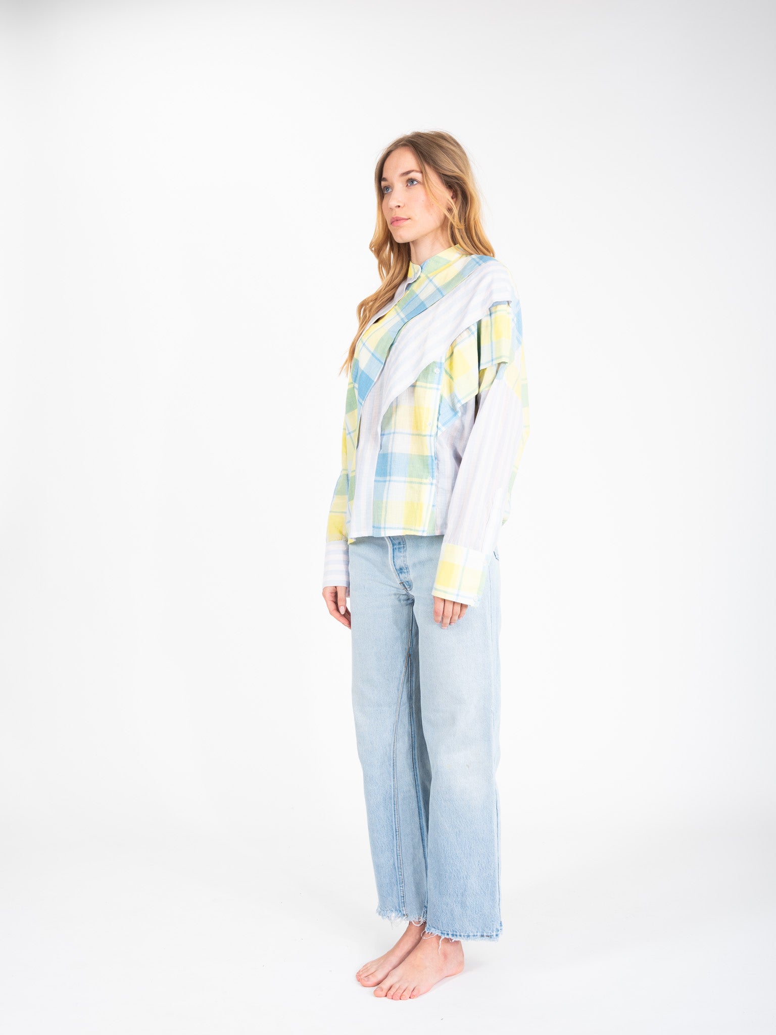 Nehru Multicolor Wide Stripe Shirt