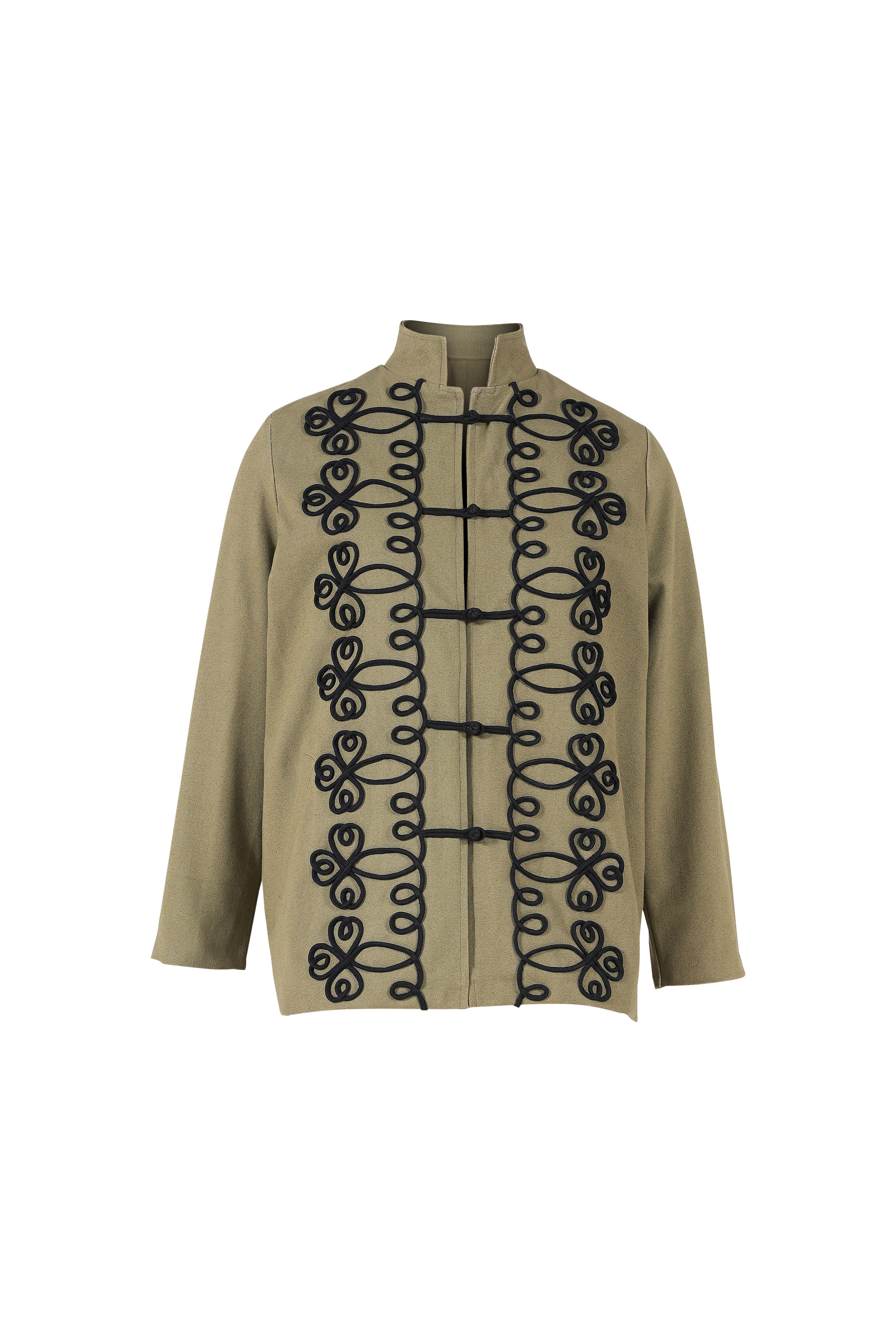 Ego khaki embroidered jacket