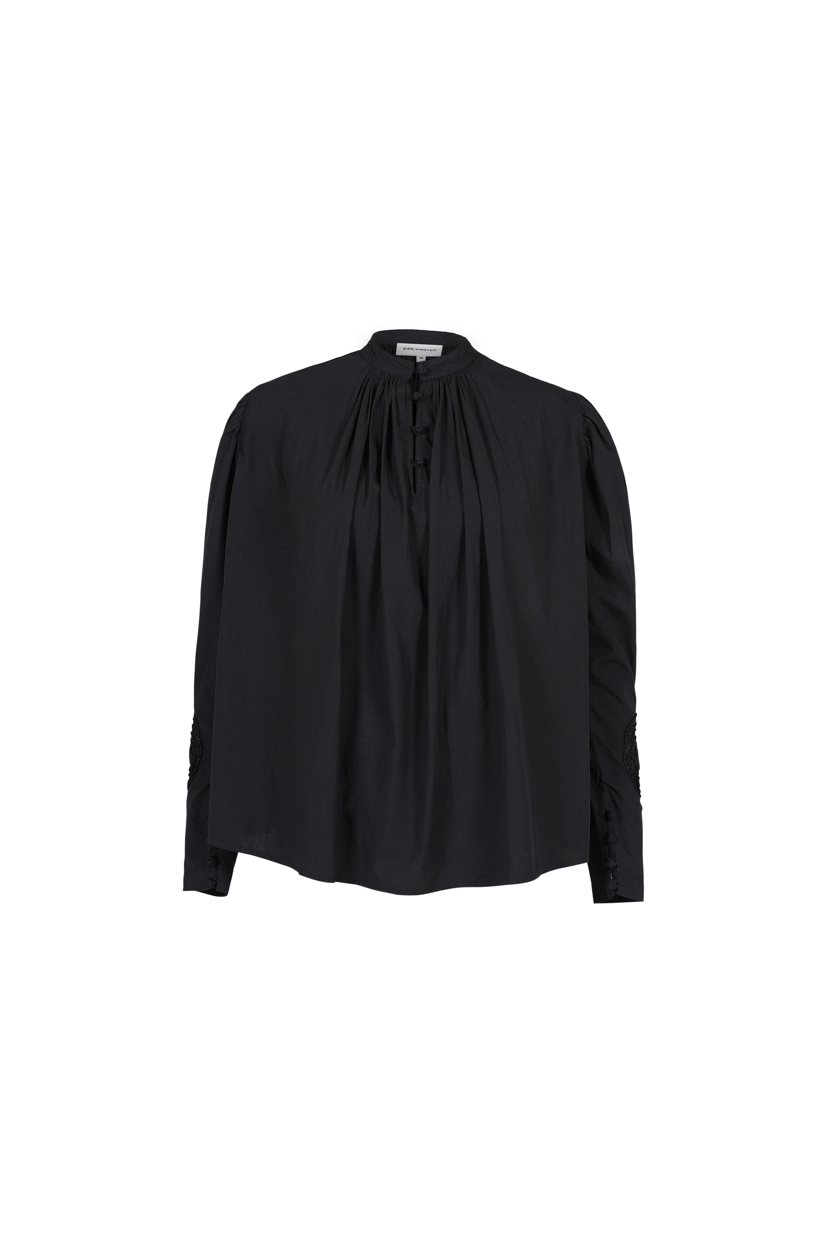 EGO embroidered black blouse