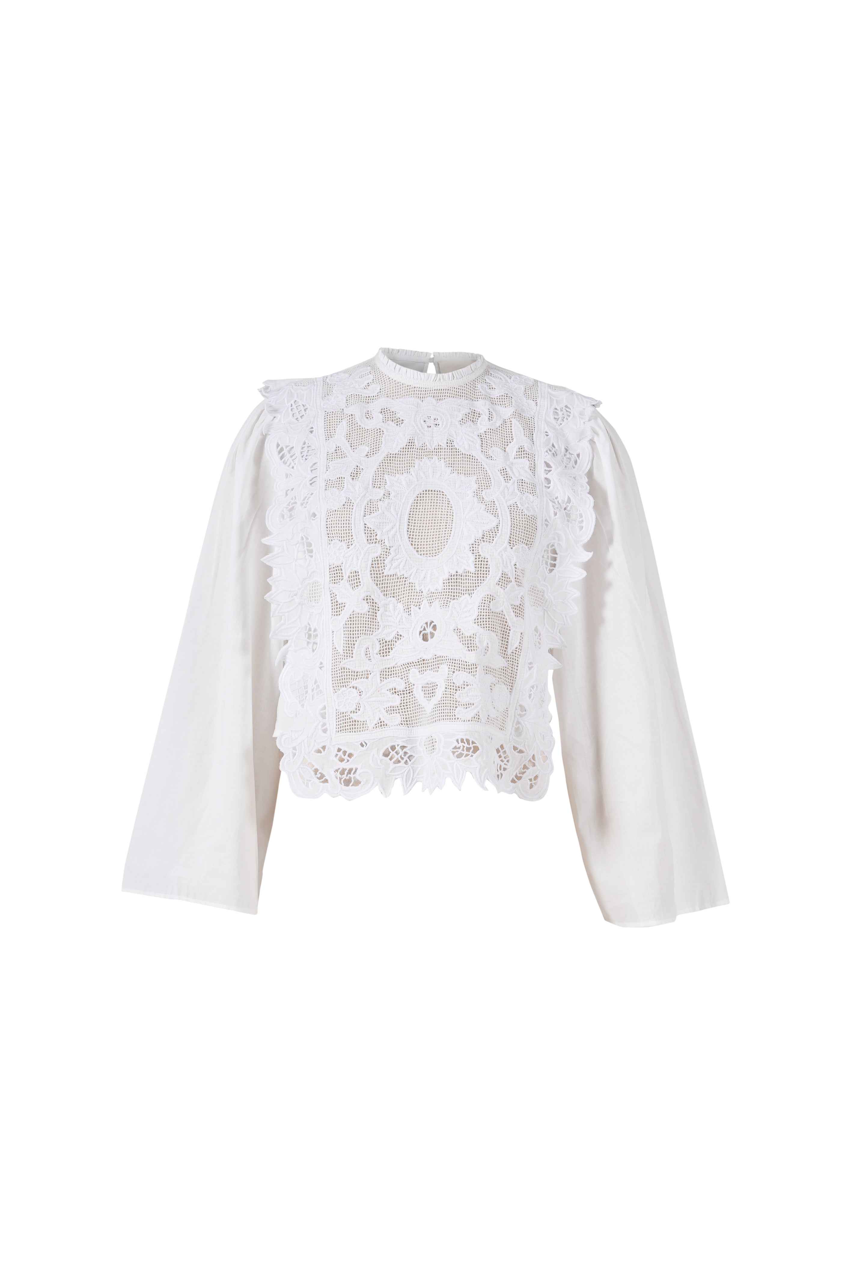 Blouse en dentelle blanche HEART