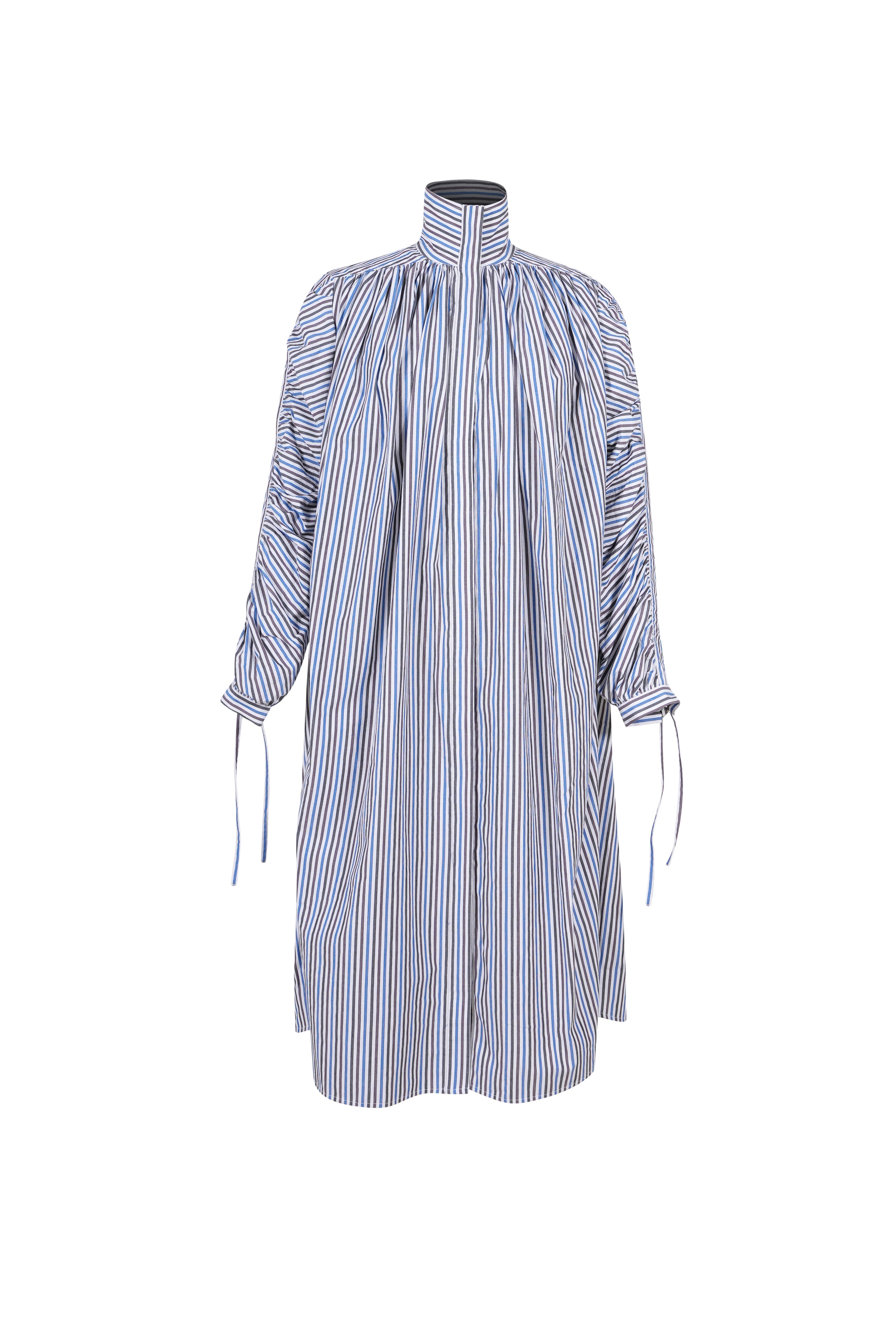 Joy blue striped long dress