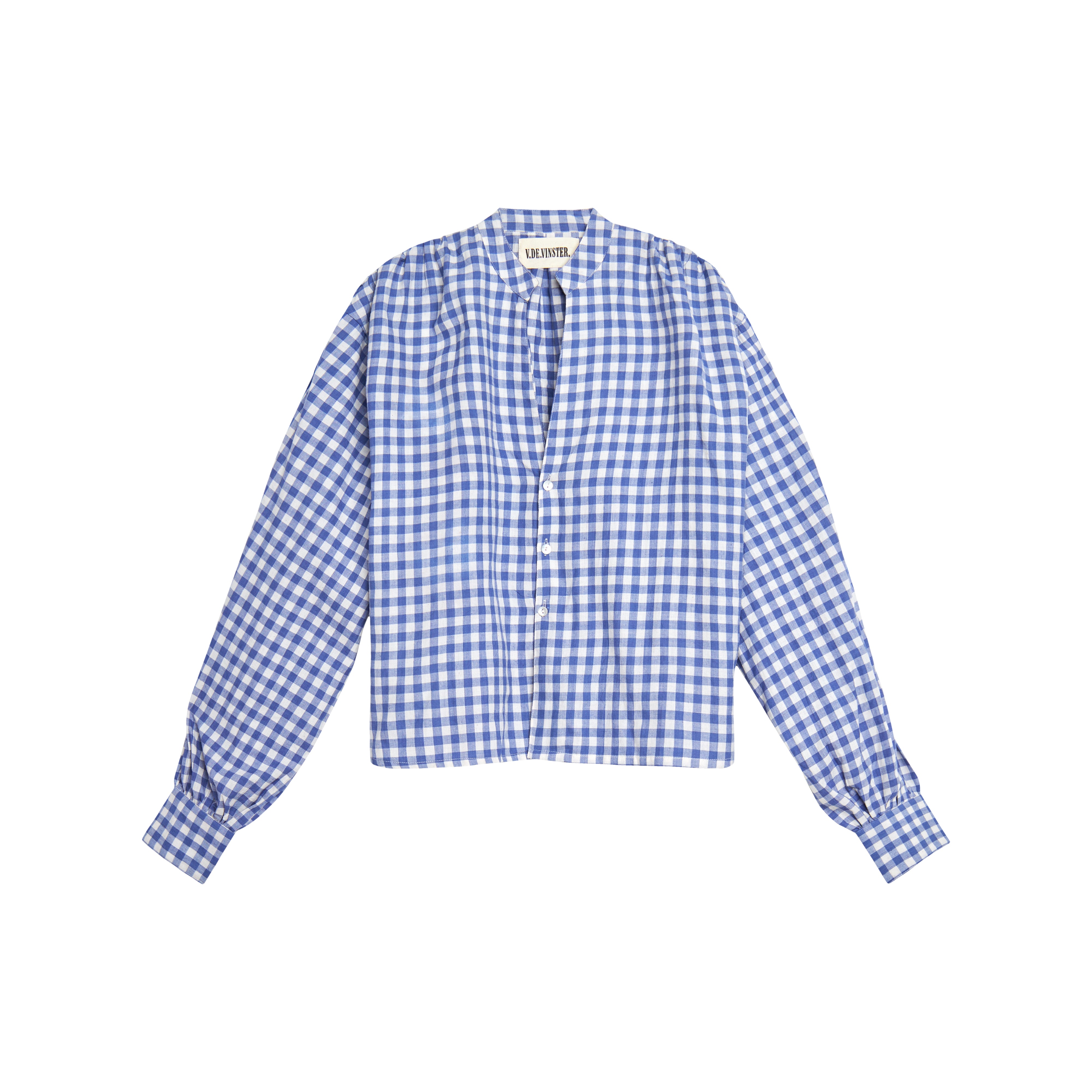 Khadi Blue Gingham Checkered Shirt