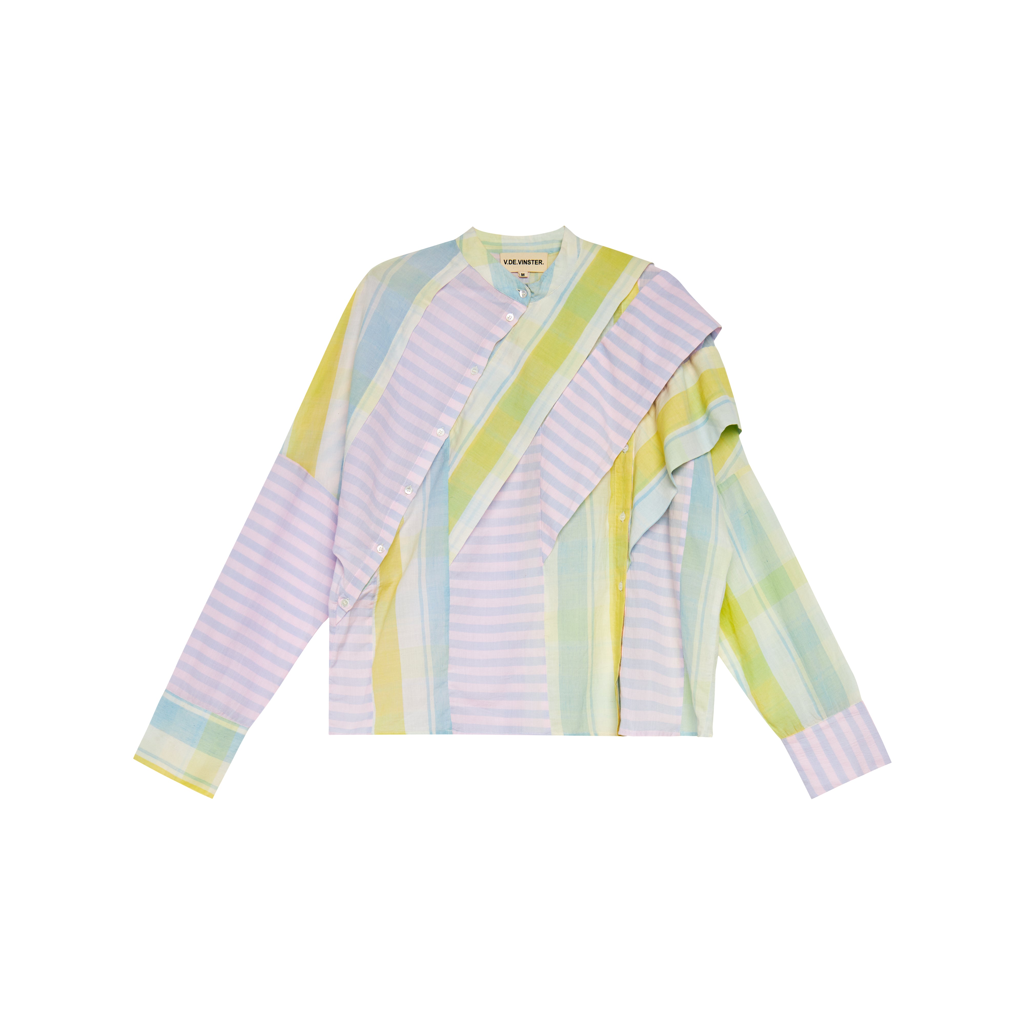 Nehru Multicolor Wide Stripe Shirt