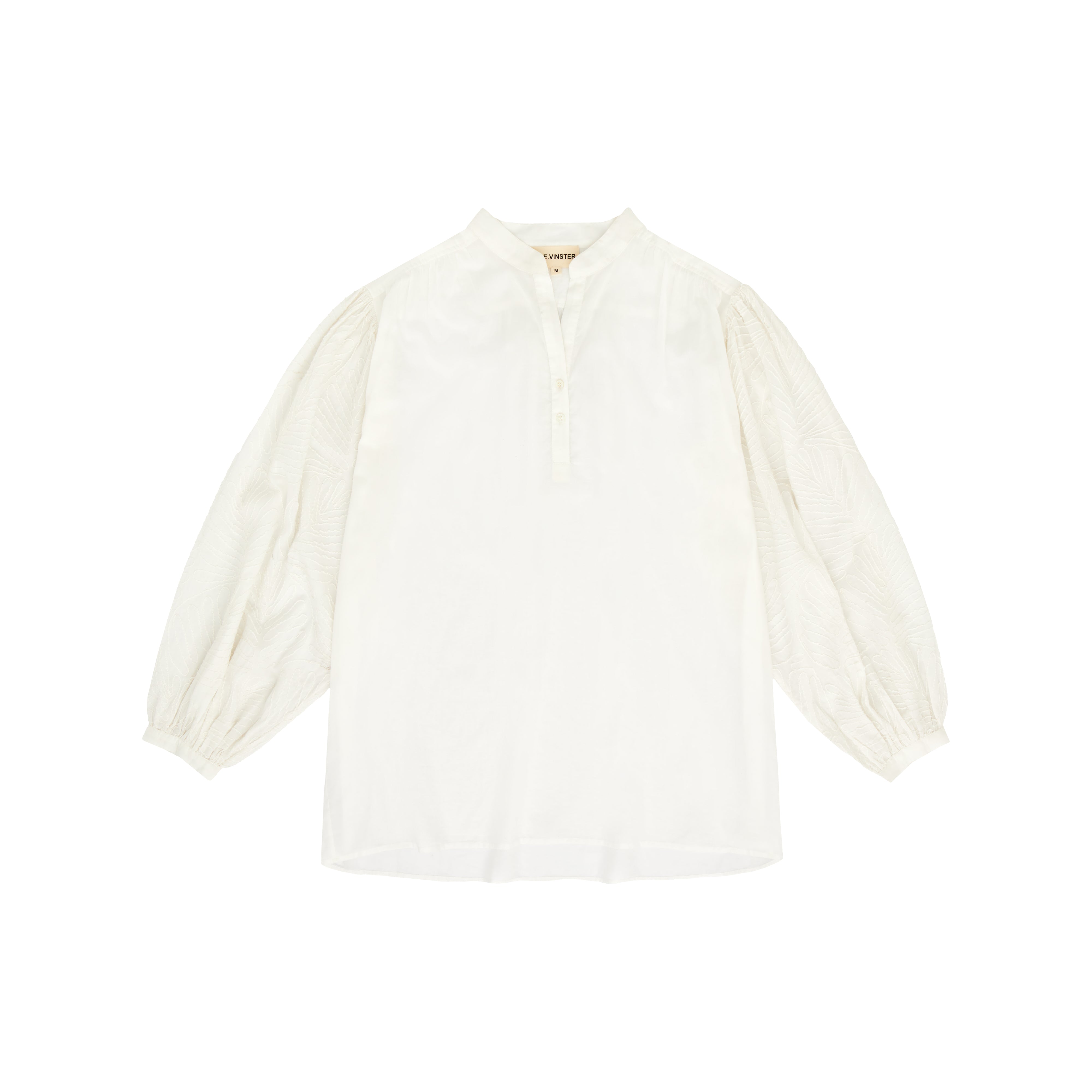 Blouse blanche brodée Océane