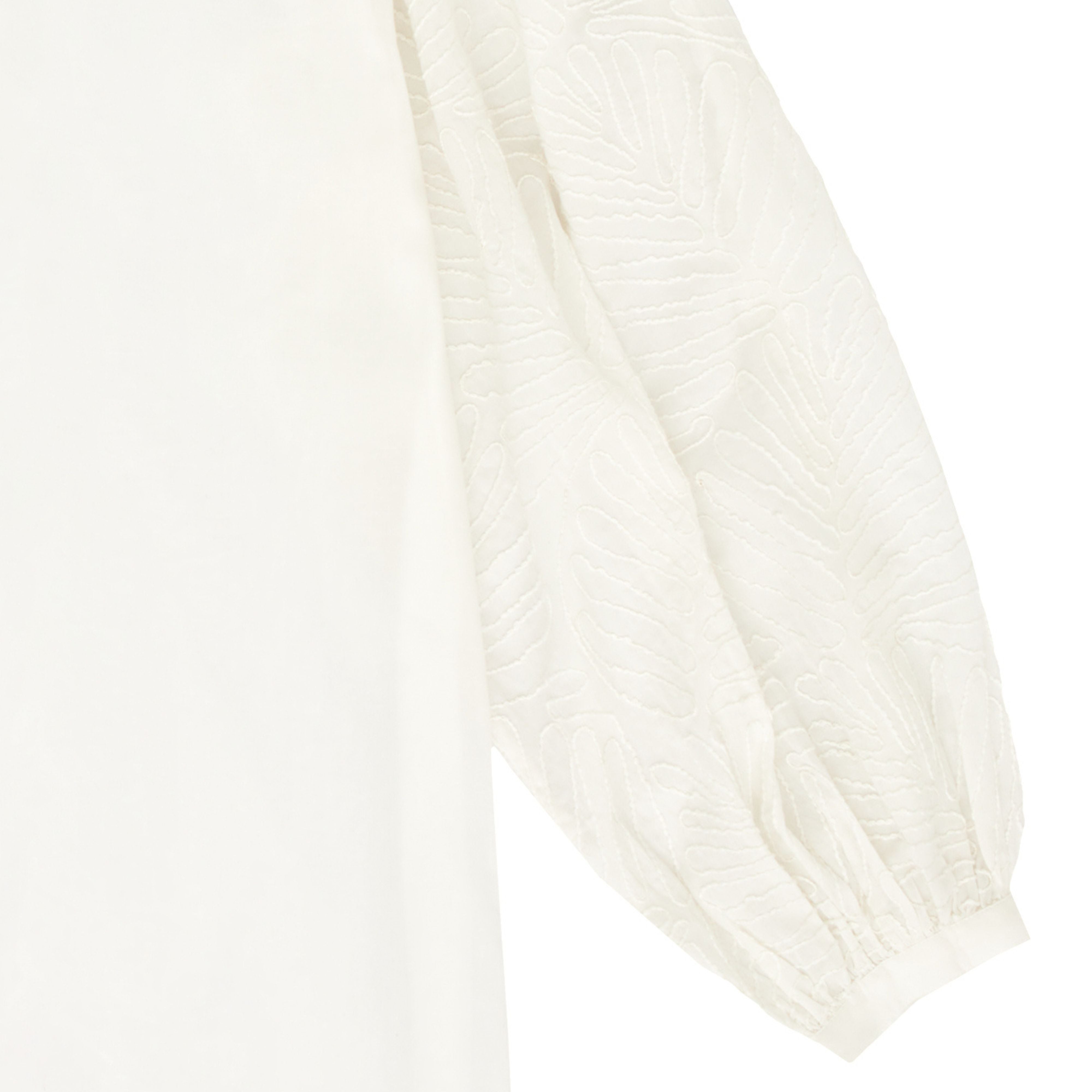 Blouse blanche brodée Océane