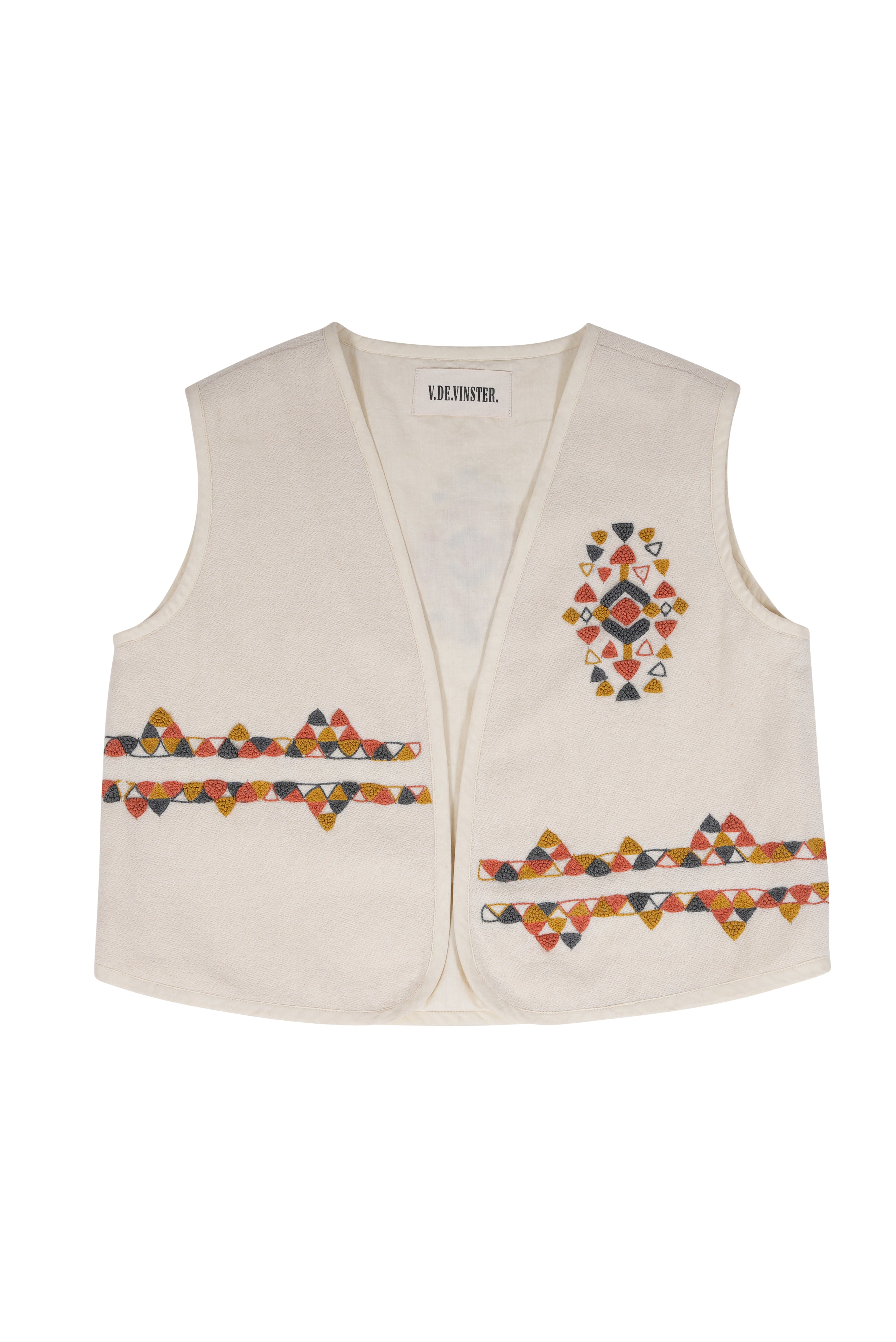 PLAYFUL embroidered white bolero