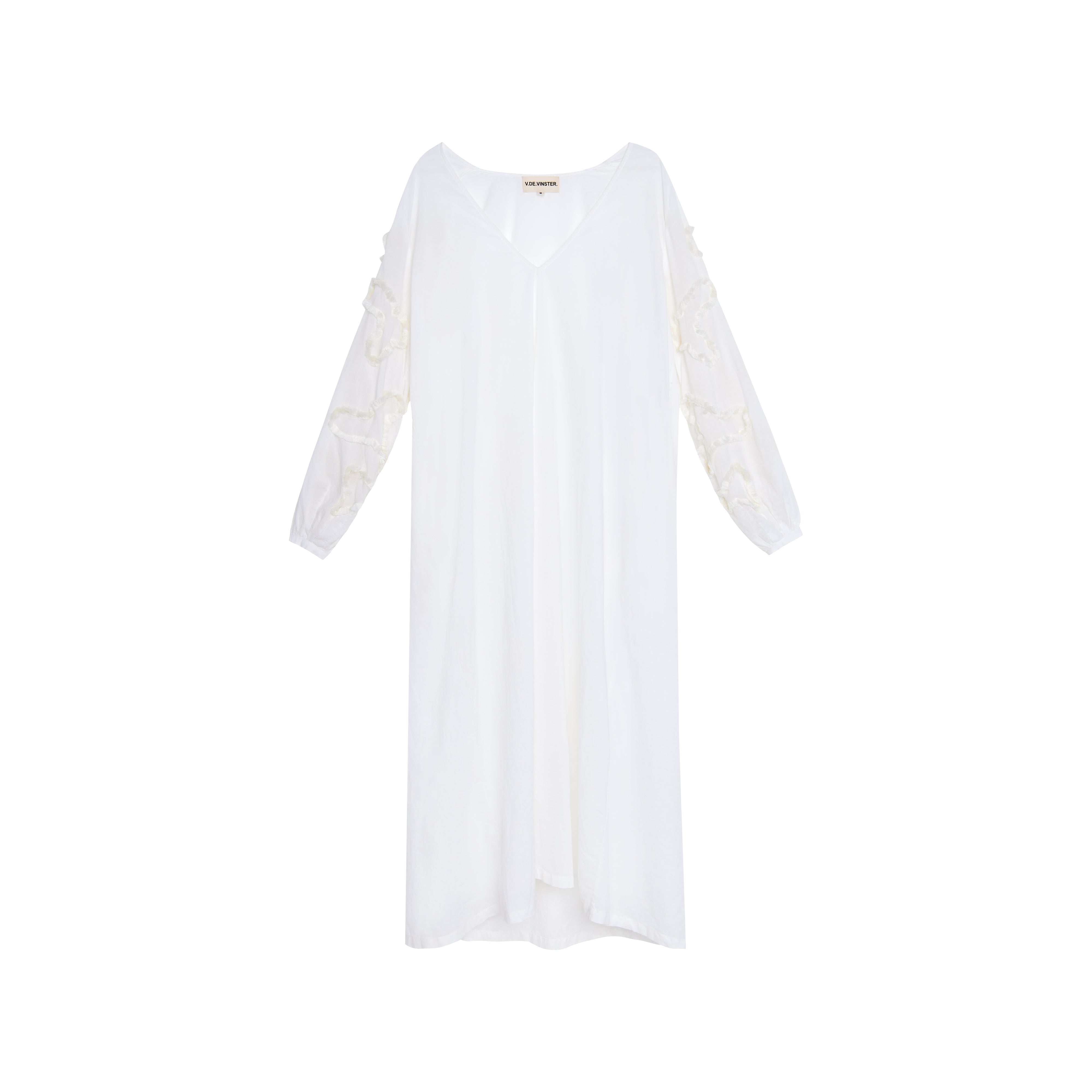 Satya white embroidered long dress