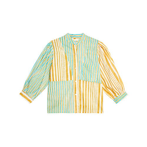 Mustard Shiva Striped Shirt