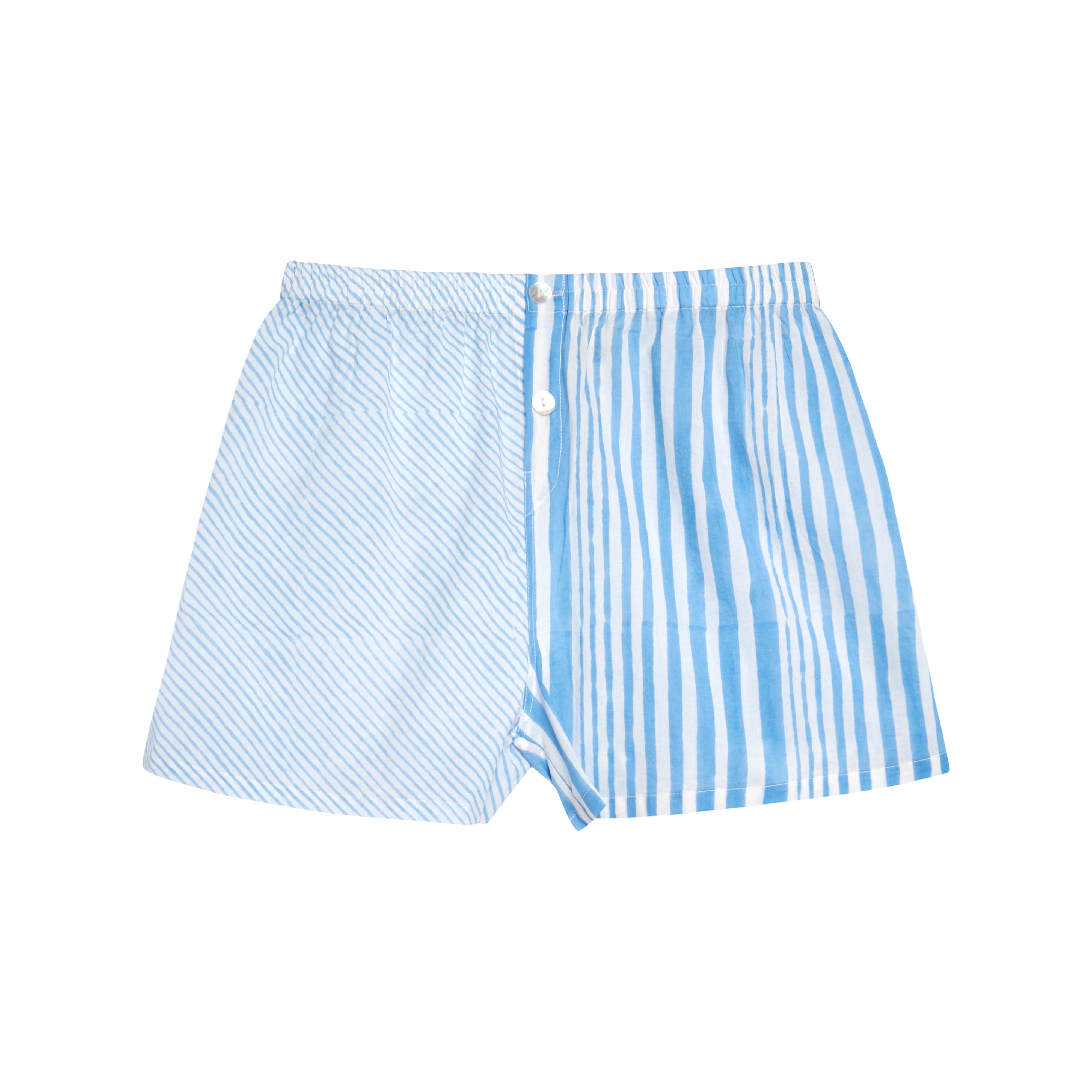 Shiva Blue Striped Shorts 