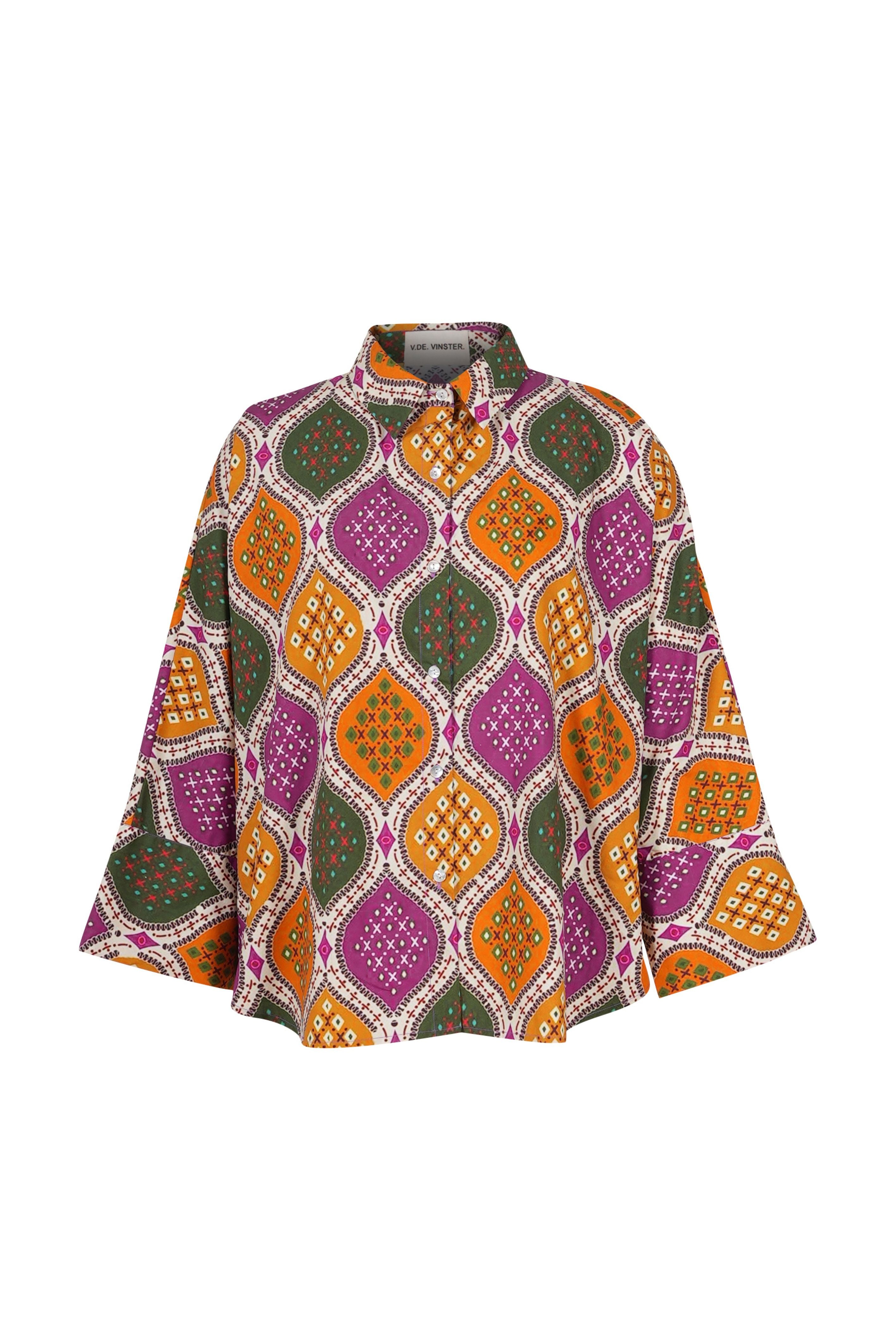 TRUST multi-color printed shirt