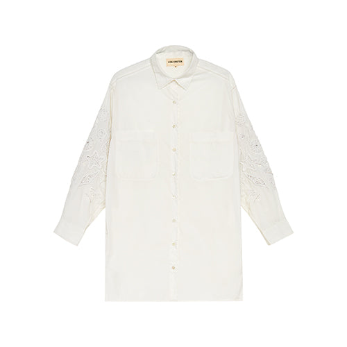 Chemise blanche brodée Ogaan