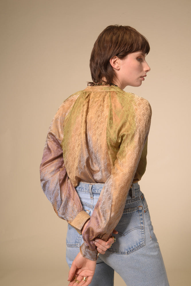 Varasani multicolor silk blouse