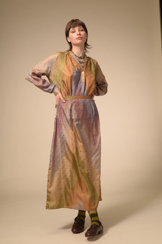 Varasani multicolor silk long skirt