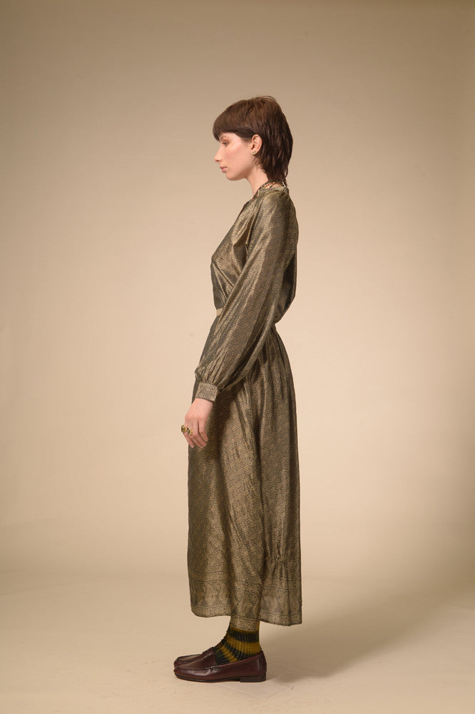 Varasani gold silk long skirt