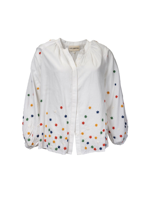 Mata star embroidered blouse