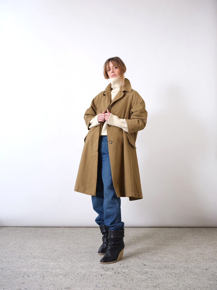Blandine khaki trench coat