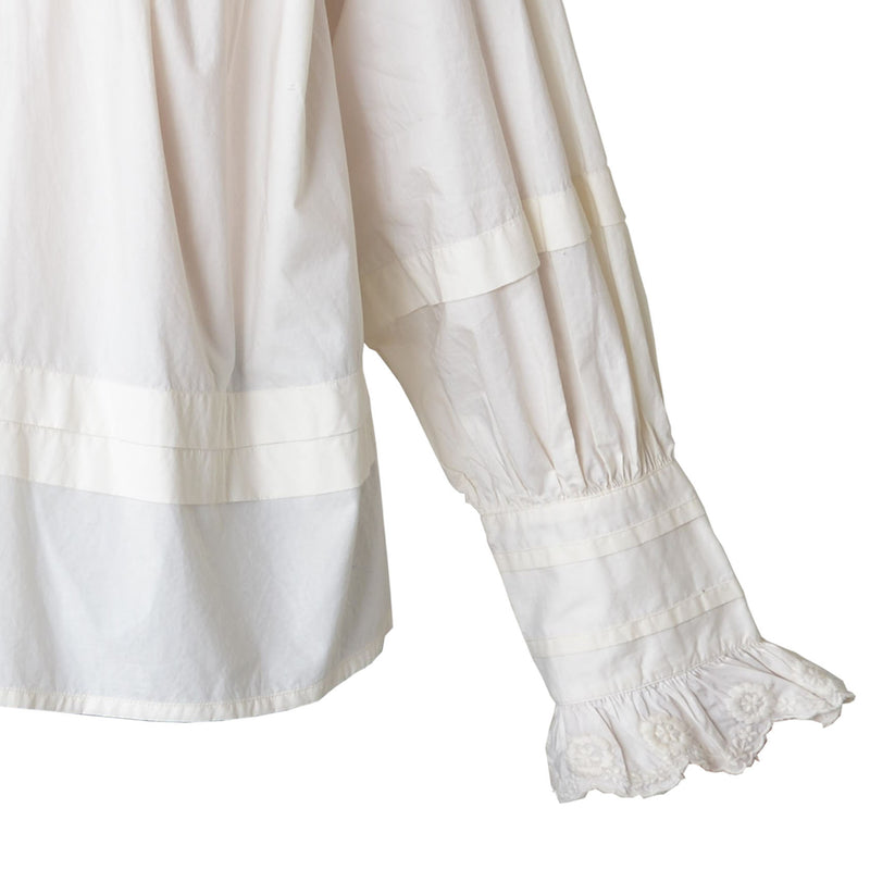 Chloé bohemian white ruffled blouse