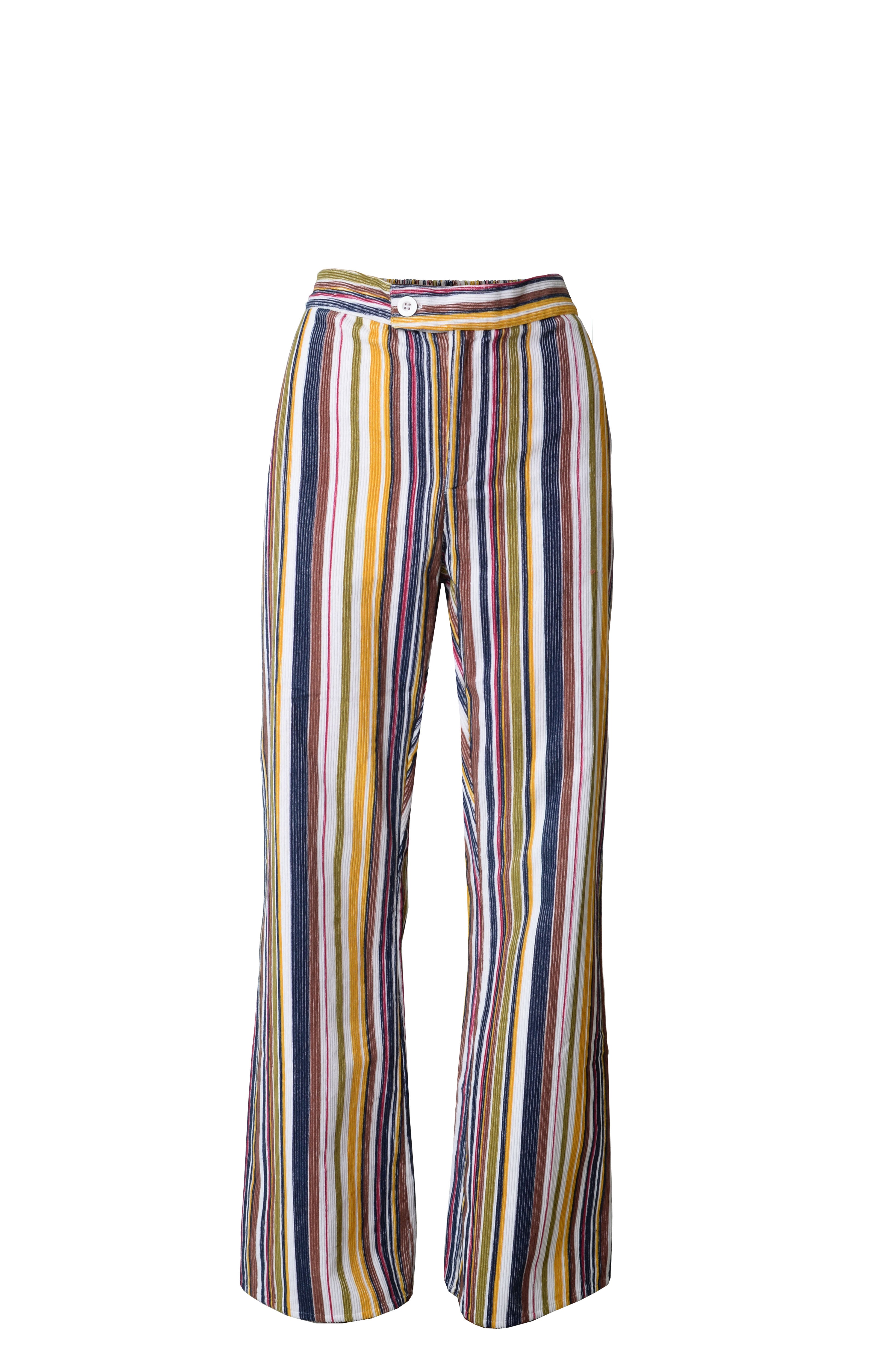 Corduroy striped pants