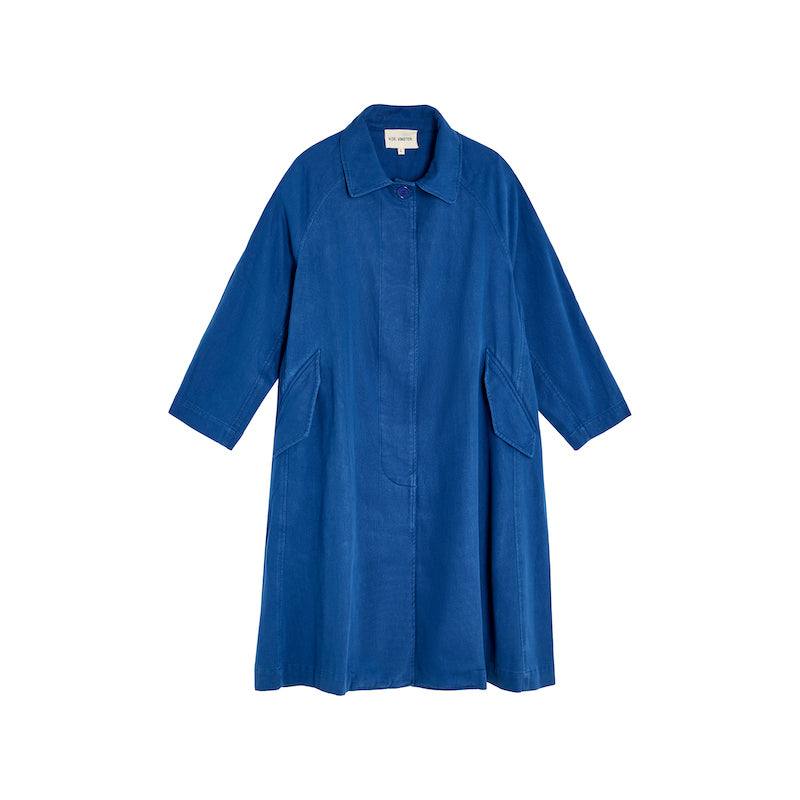 Blandine blue trench coat