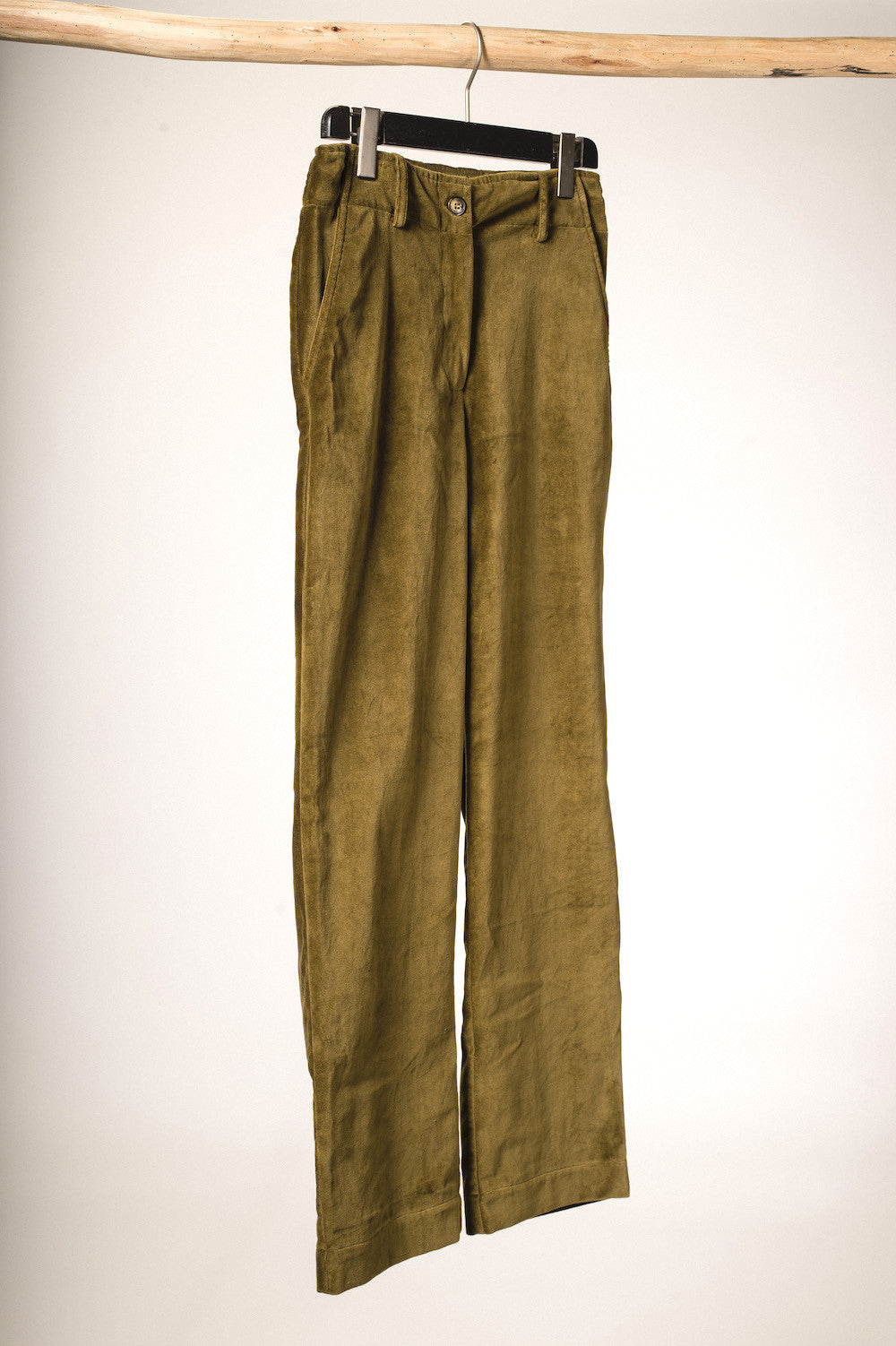 Sirvansa bronze velvet pants