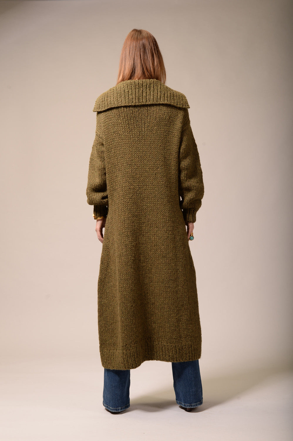Mars khaki wool coat